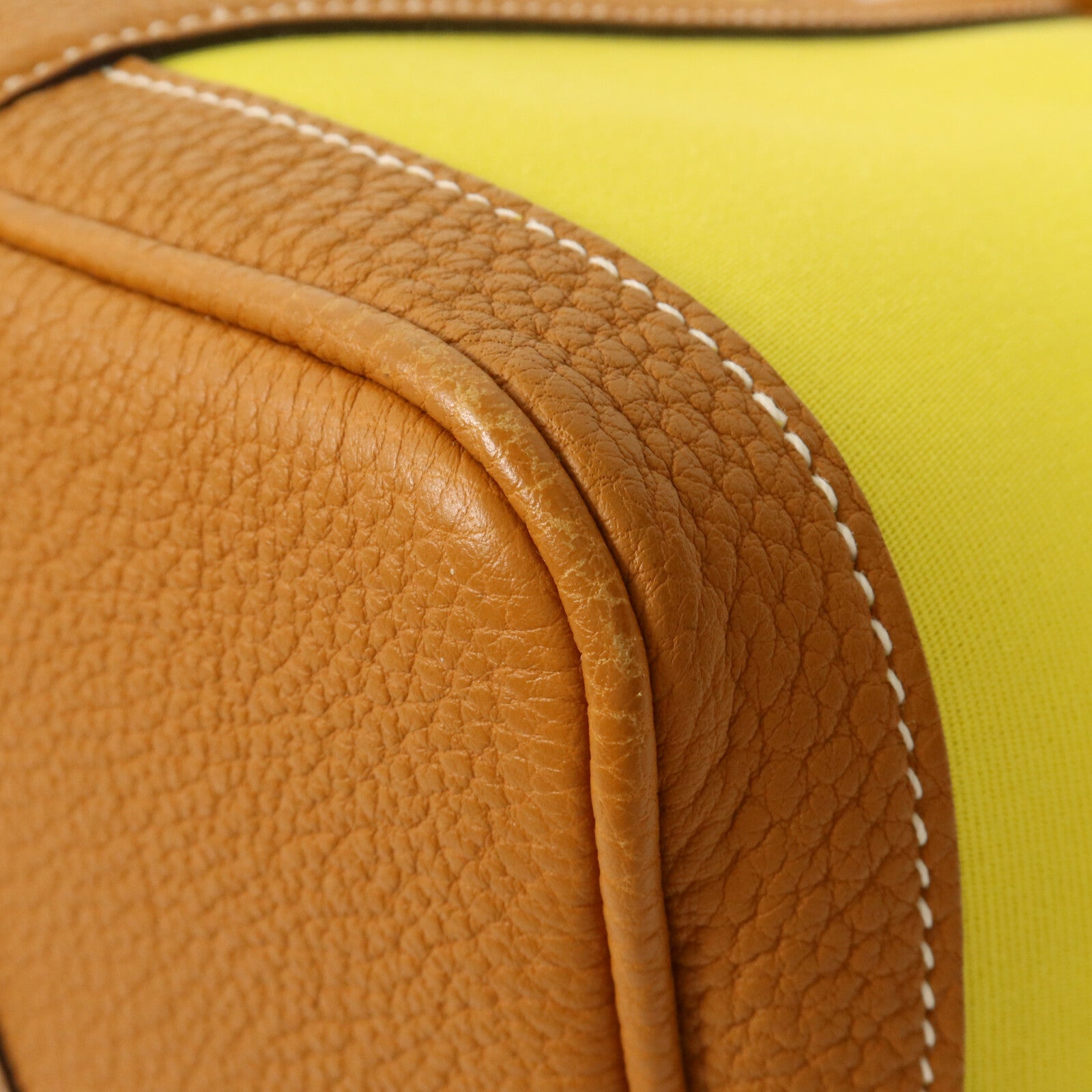 HERMES 帆布Garden Party TPM手挽袋Lime