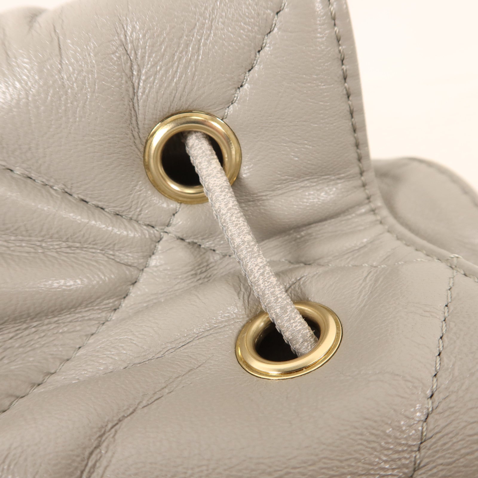 CHANEL 羊皮皮革Backpack金扣背包