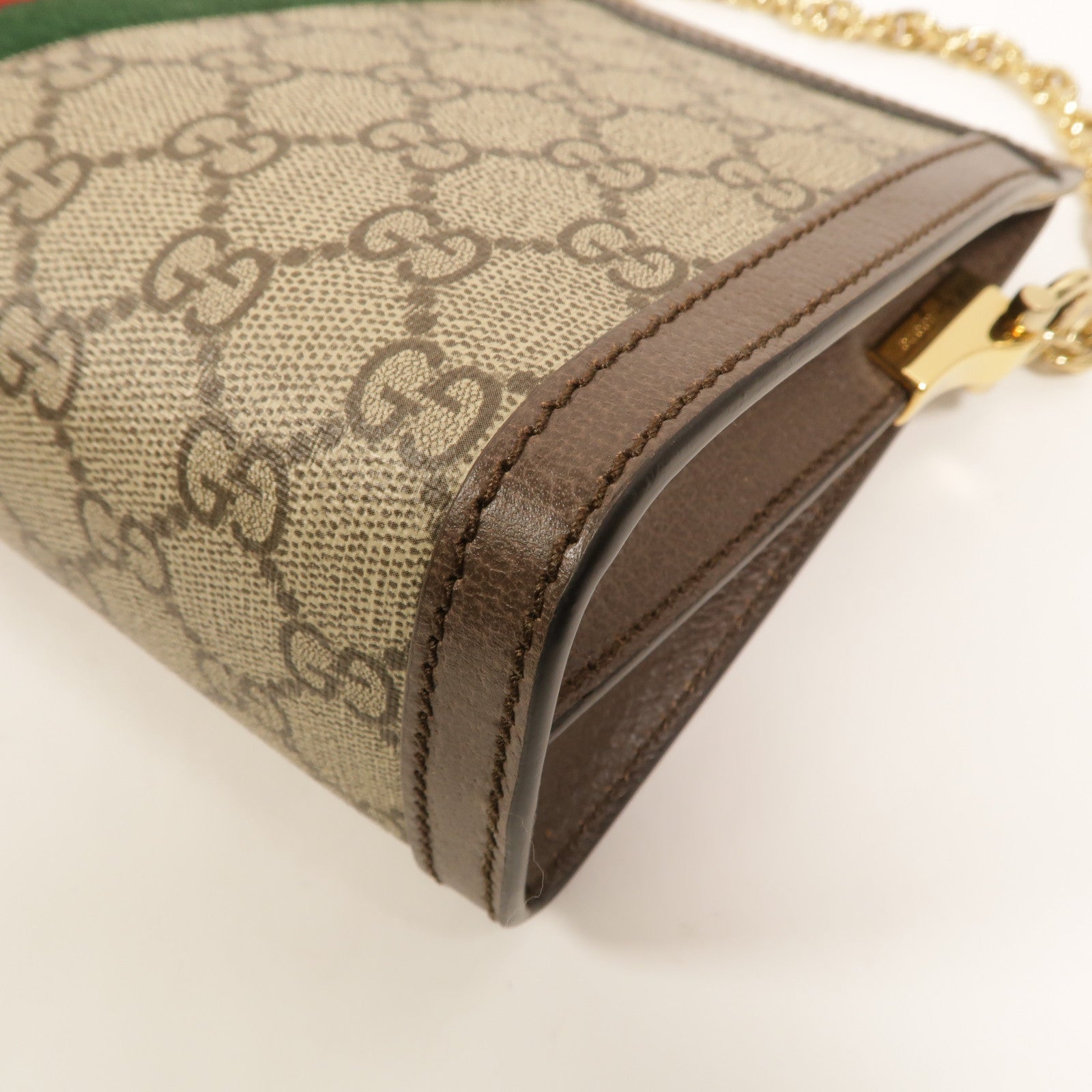 GUCCI 塗層帆布Ophidia GG Small鏈帶肩背袋