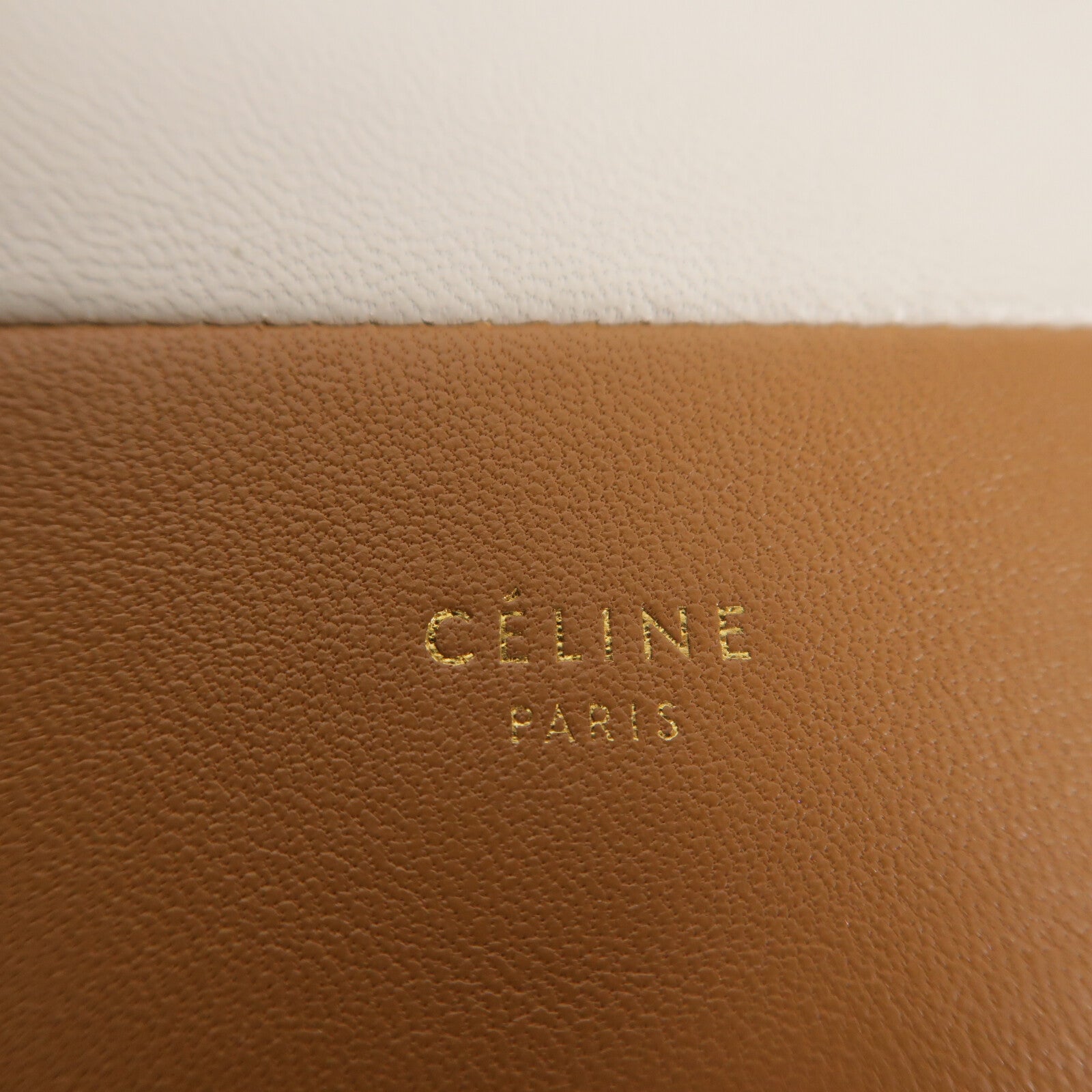 CELINE 牛皮皮革Frame Wallet On Chain金扣鏈帶肩背袋