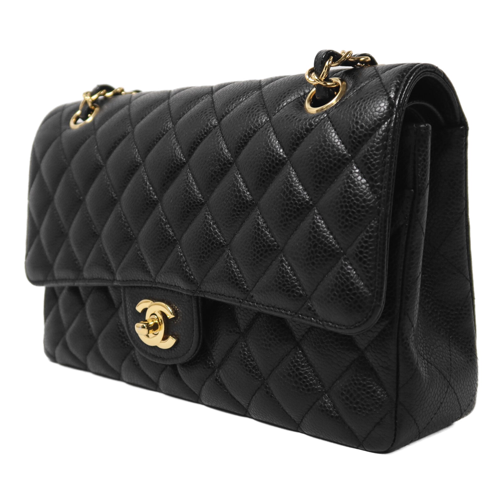 CHANEL 牛皮皮革Classic 25金扣鏈帶肩背袋