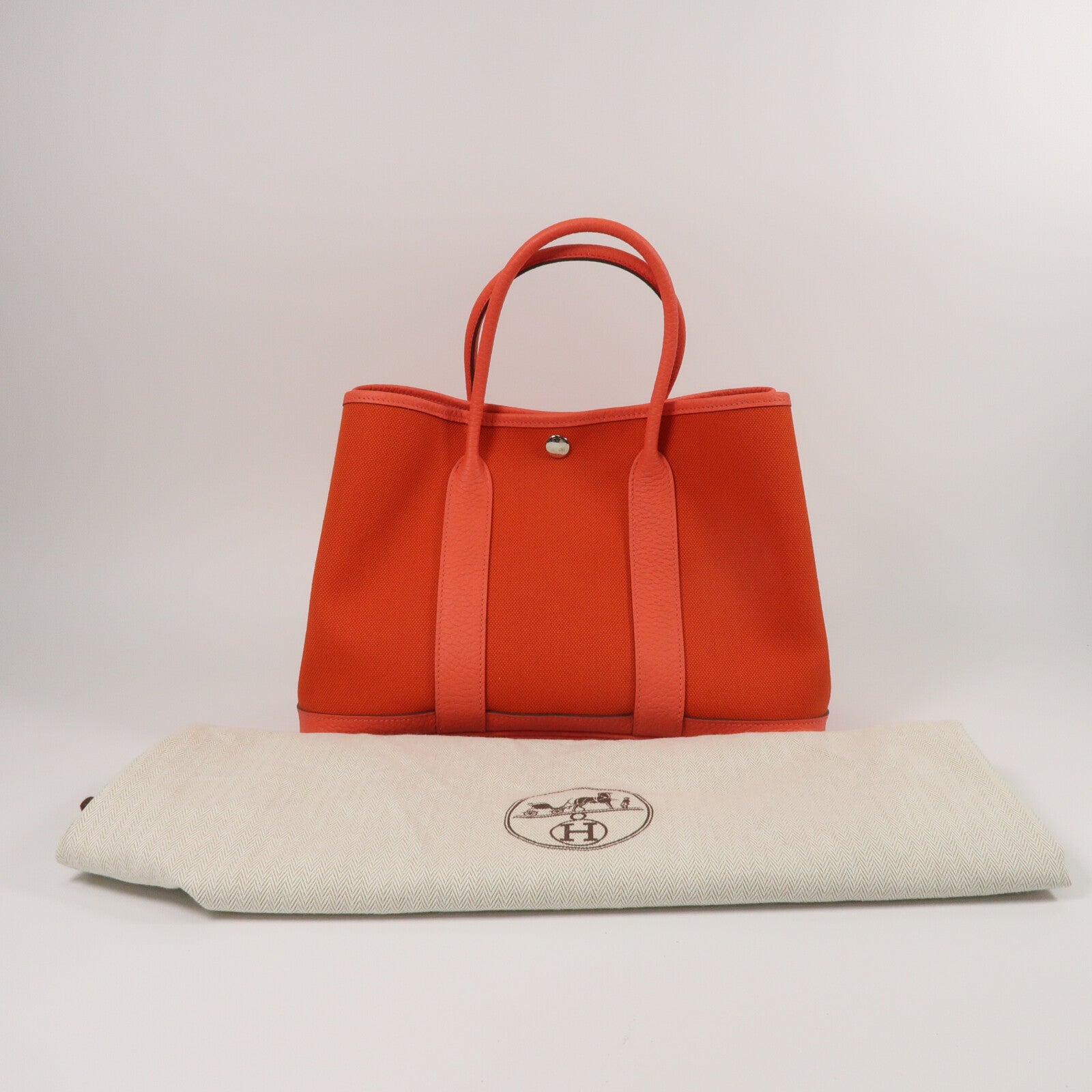 HERMES 帆布Garden Party TPM手挽袋Rose Jaipur