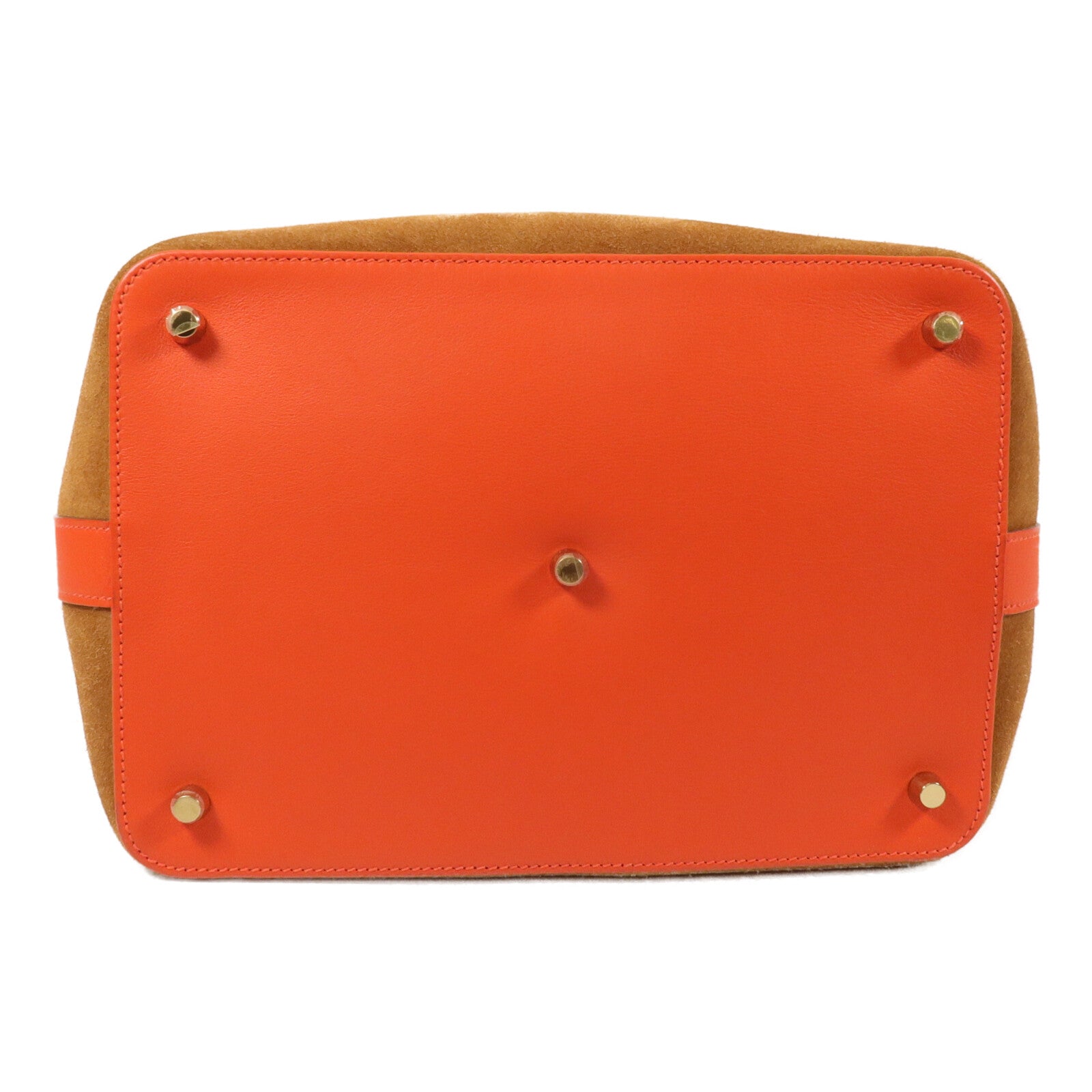 HERMES Veau Doblis/Swift皮革Tool Box 26手挽肩背兩用袋Capucine/Chamois