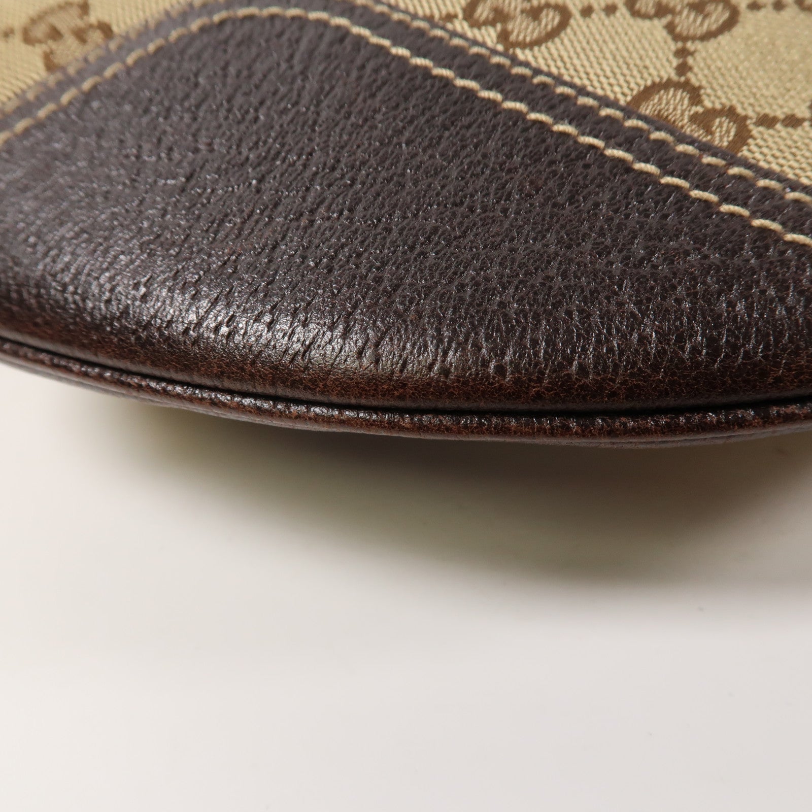 GUCCI GG帆布Princy Hobo Bag金扣肩背袋啡色