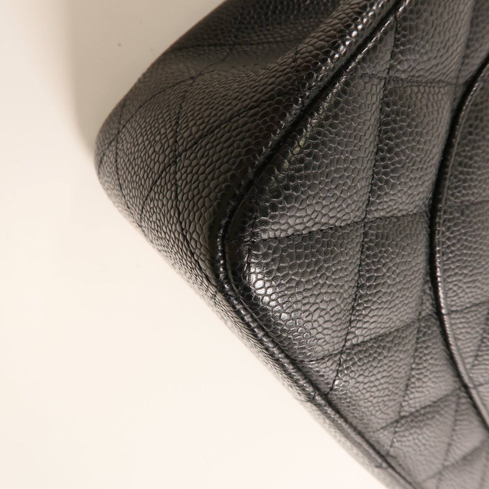 CHANEL CC SHW Large Classic Chain Shoulder Bag A58600 Calfskin Leather Black