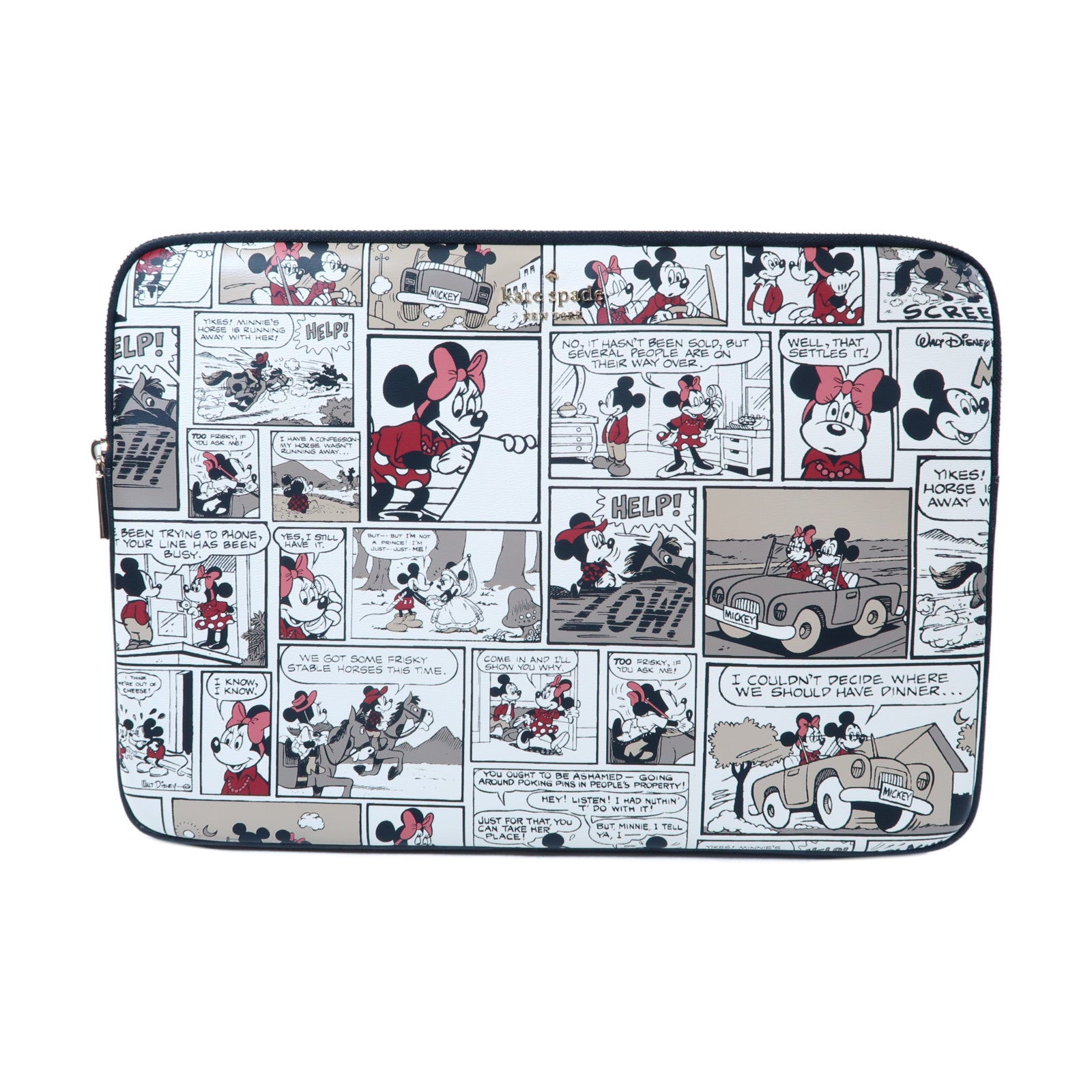 Kate Spade 帆布Pouch金扣手拿包白色/黑色/紅色