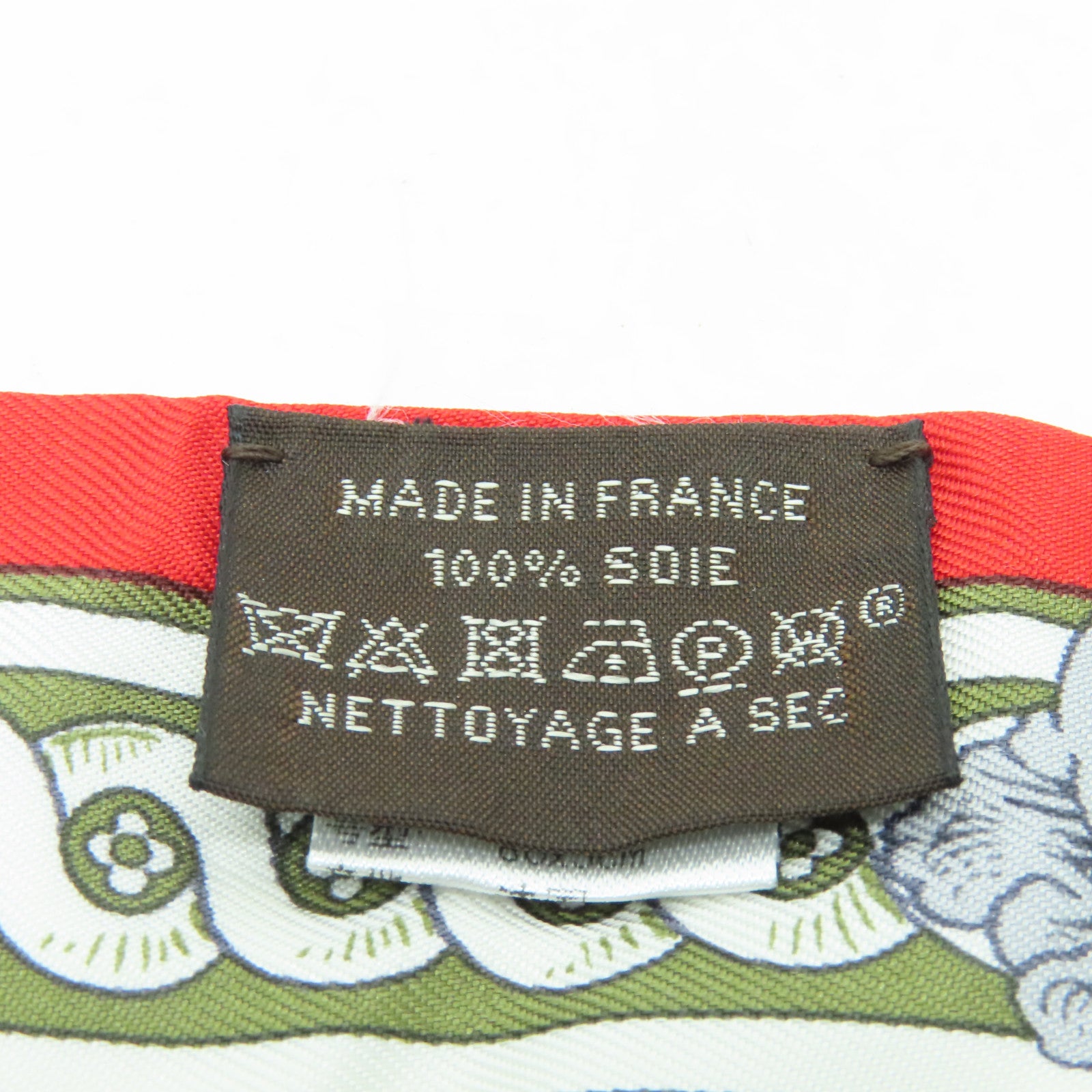 HERMES 【激減優惠】絲質Twilly絲巾紅色/米色/白色