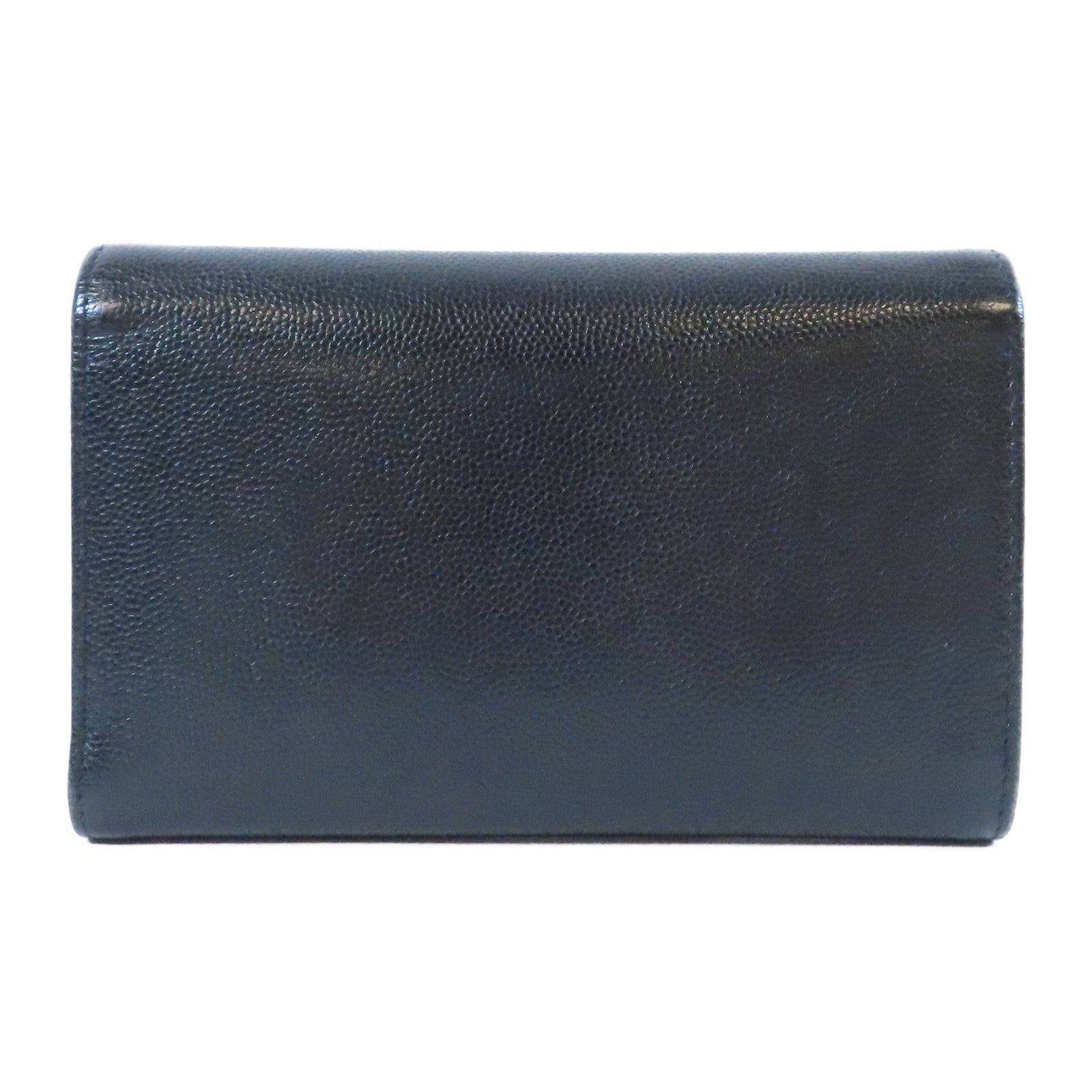 CHANEL **【激減優惠】Caviar皮革Long Wallet金扣長錢包黑色