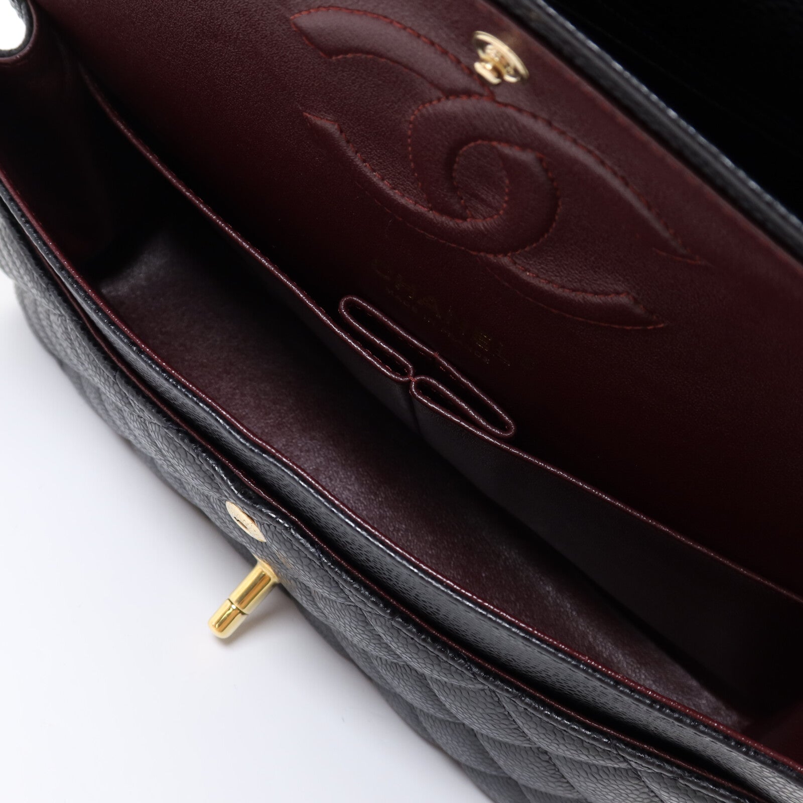 CHANEL 牛皮皮革Classic 25金扣鏈帶肩背袋