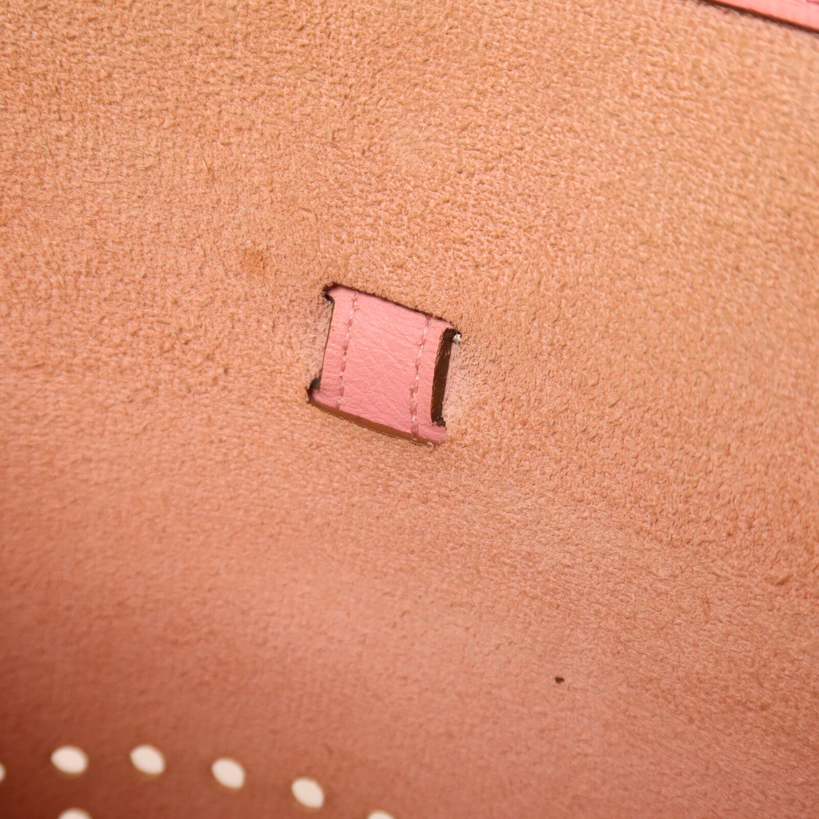 HERMES Epsom皮革Evelyne PM 肩背袋Rose Confetti