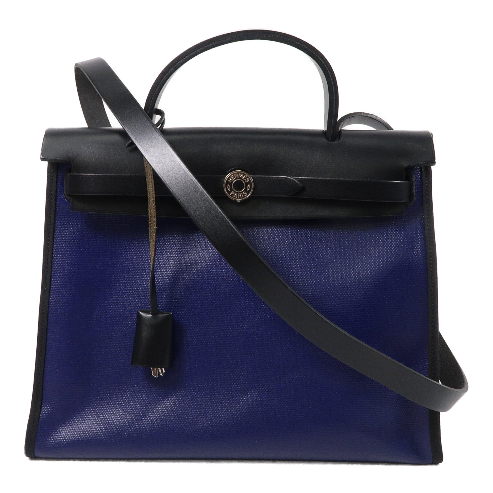 HERMES 塗層帆布Herbag PM手挽肩背兩用袋