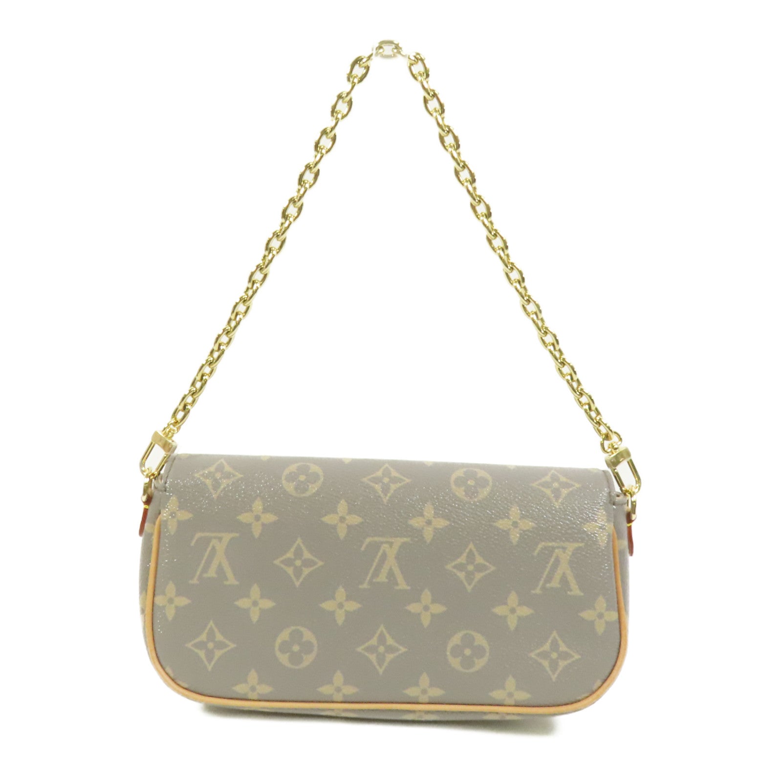 LOUIS VUITTON Monogram Wallet on Chain Ivy金扣鏈帶手挽肩背兩用袋