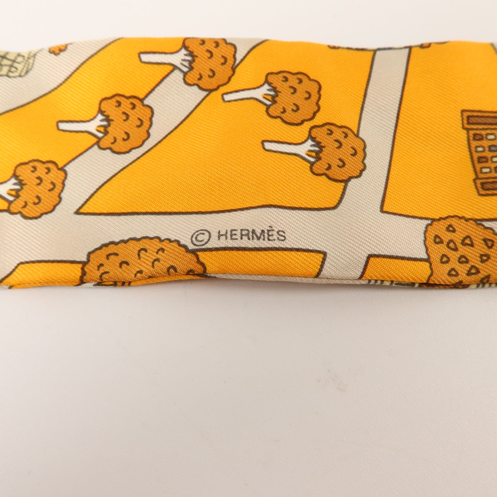 HERMES 絲質Twilly絲巾