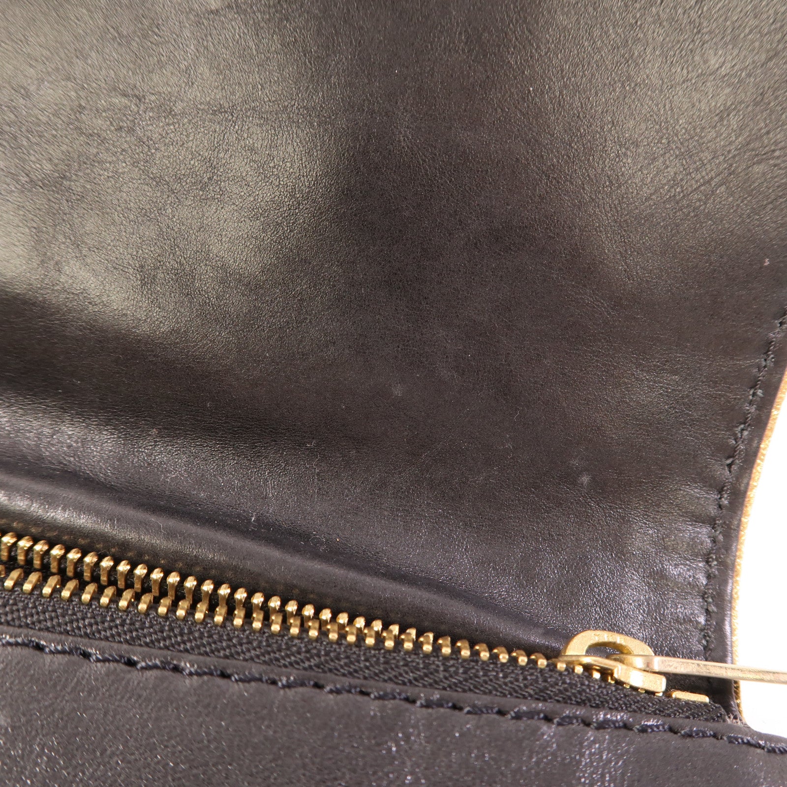 JIMMY CHOO GHW Clutch Chain Shoulder Bag Calfskin Leather Black