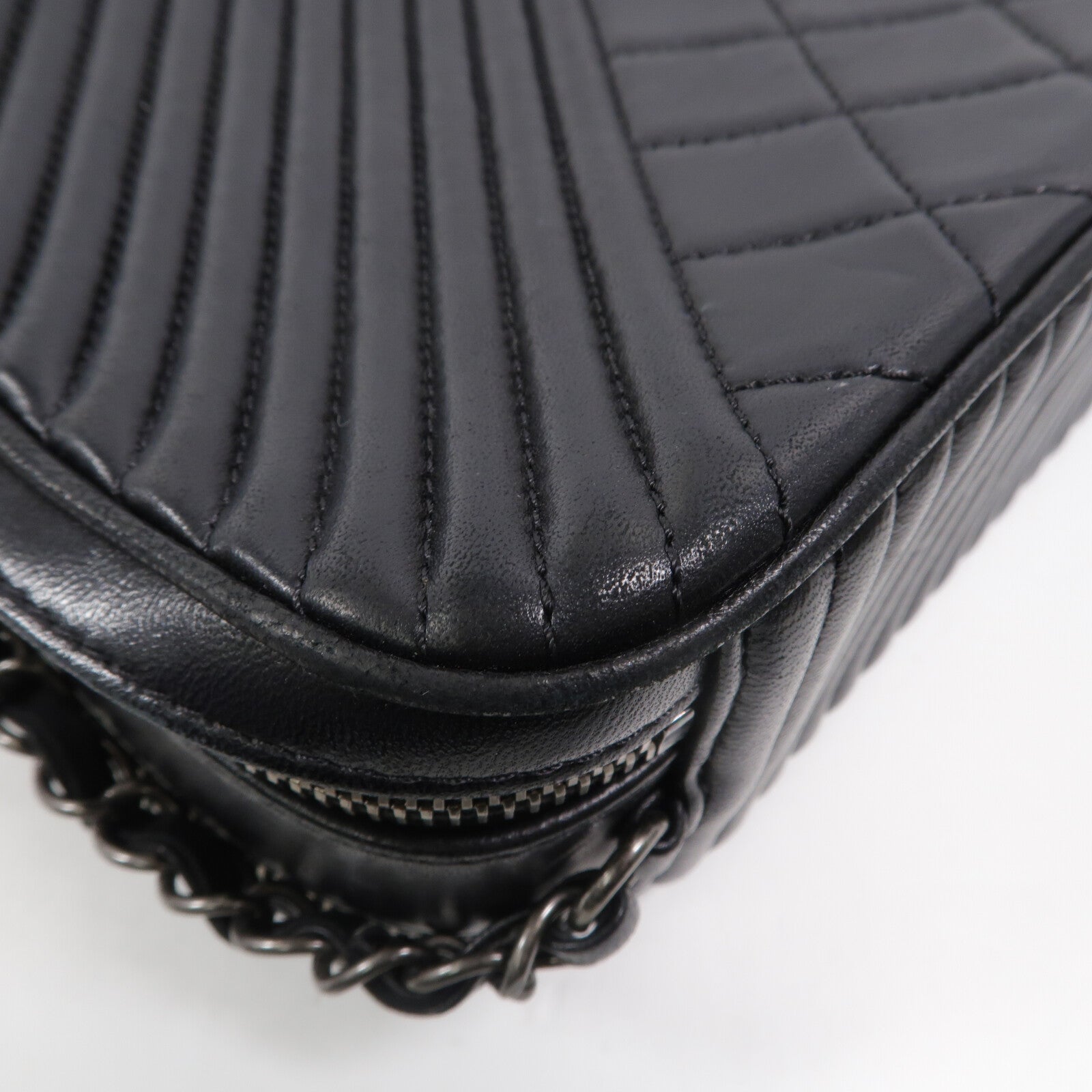 CHANEL 牛皮皮革Shoulder Bag鏈帶肩背袋