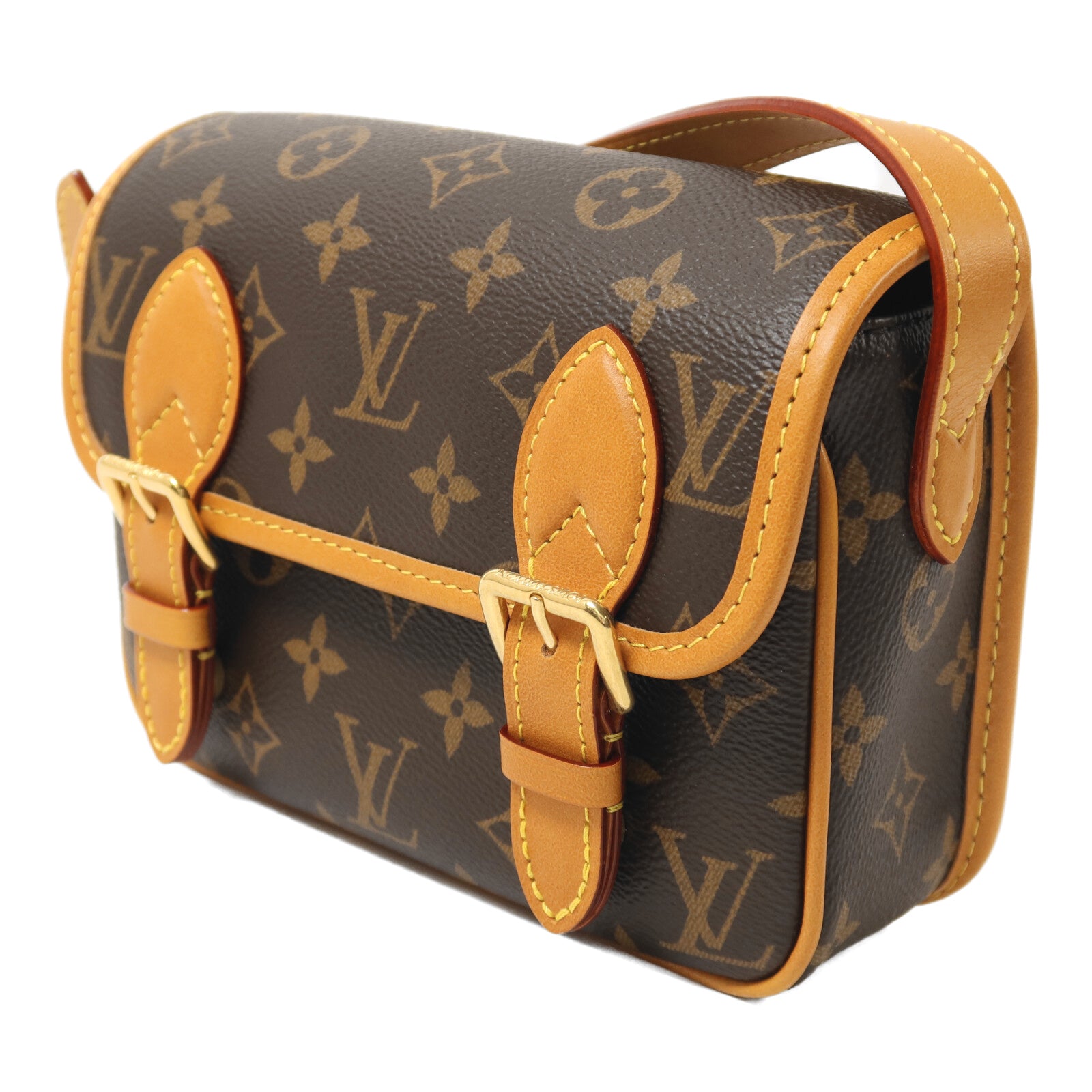 LOUIS VUITTON Monogram Satchel金扣肩背袋