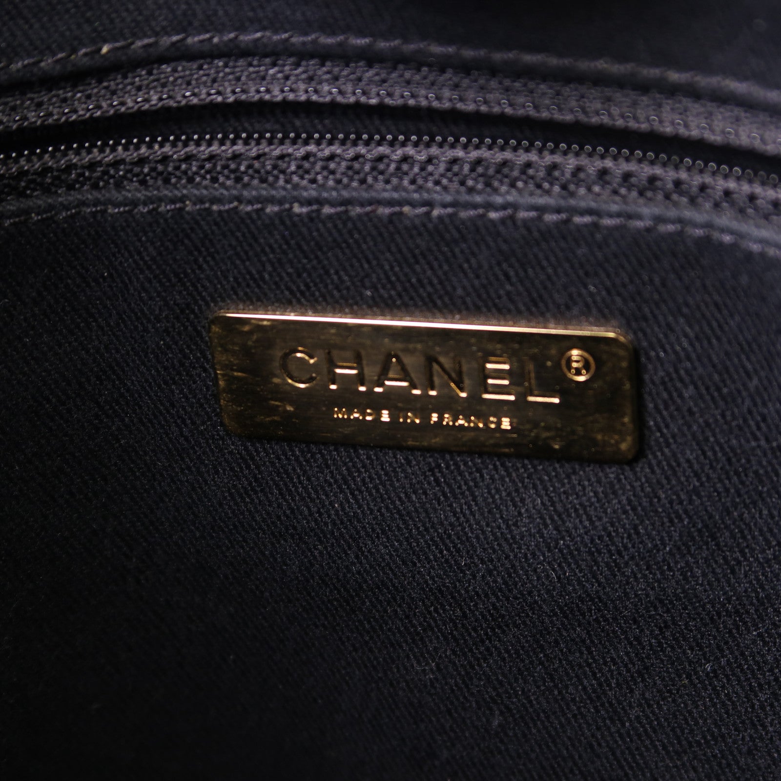 CHANEL 牛皮皮革Chain Shoulder金扣手挽肩背兩用袋