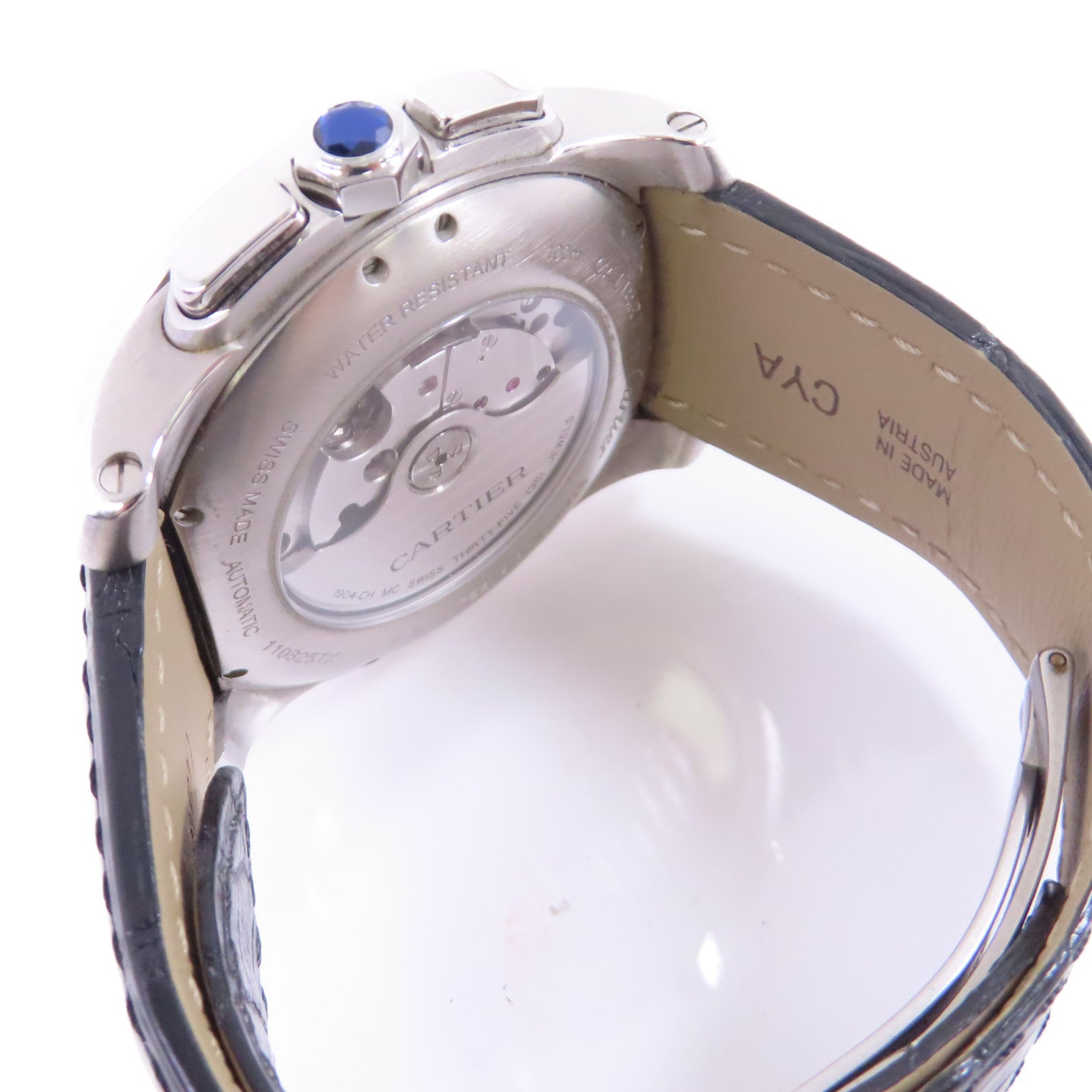 CARTIER Calibre de Automatic Watch Stainless Steel W7100046 Silver