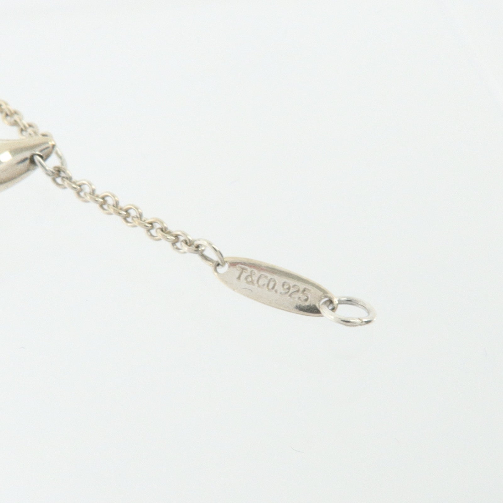 TIFFANY＆CO 925純銀Elsa Peretti Teardrop 5 Bracelet手鏈