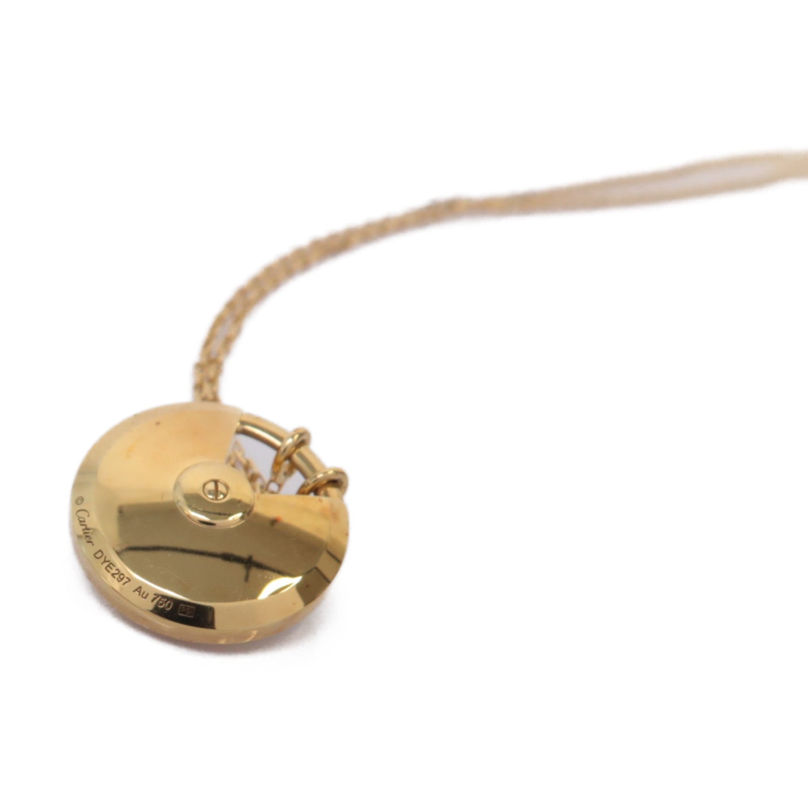 CARTIER 【激減優惠】18K黃金Amulette De Cartier珍珠/鑽石項鍊