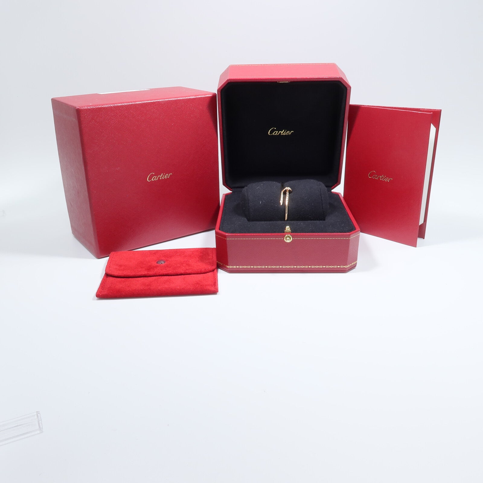 CARTIER 18K玫瑰金Juste Un Clou Bracelet鑽石手鏈