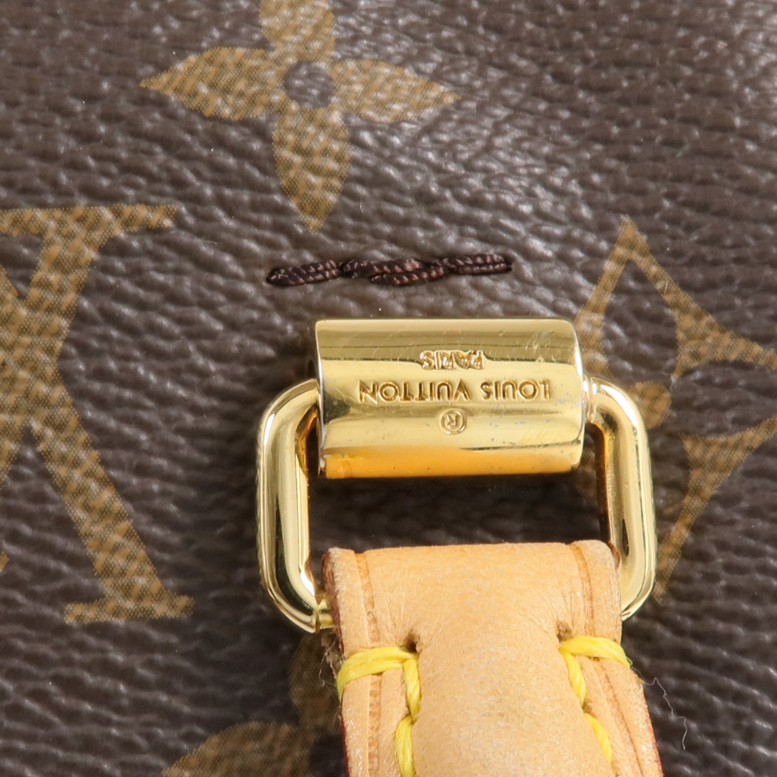 LOUIS VUITTON Monogram Pallas MM金扣手挽肩背兩用袋