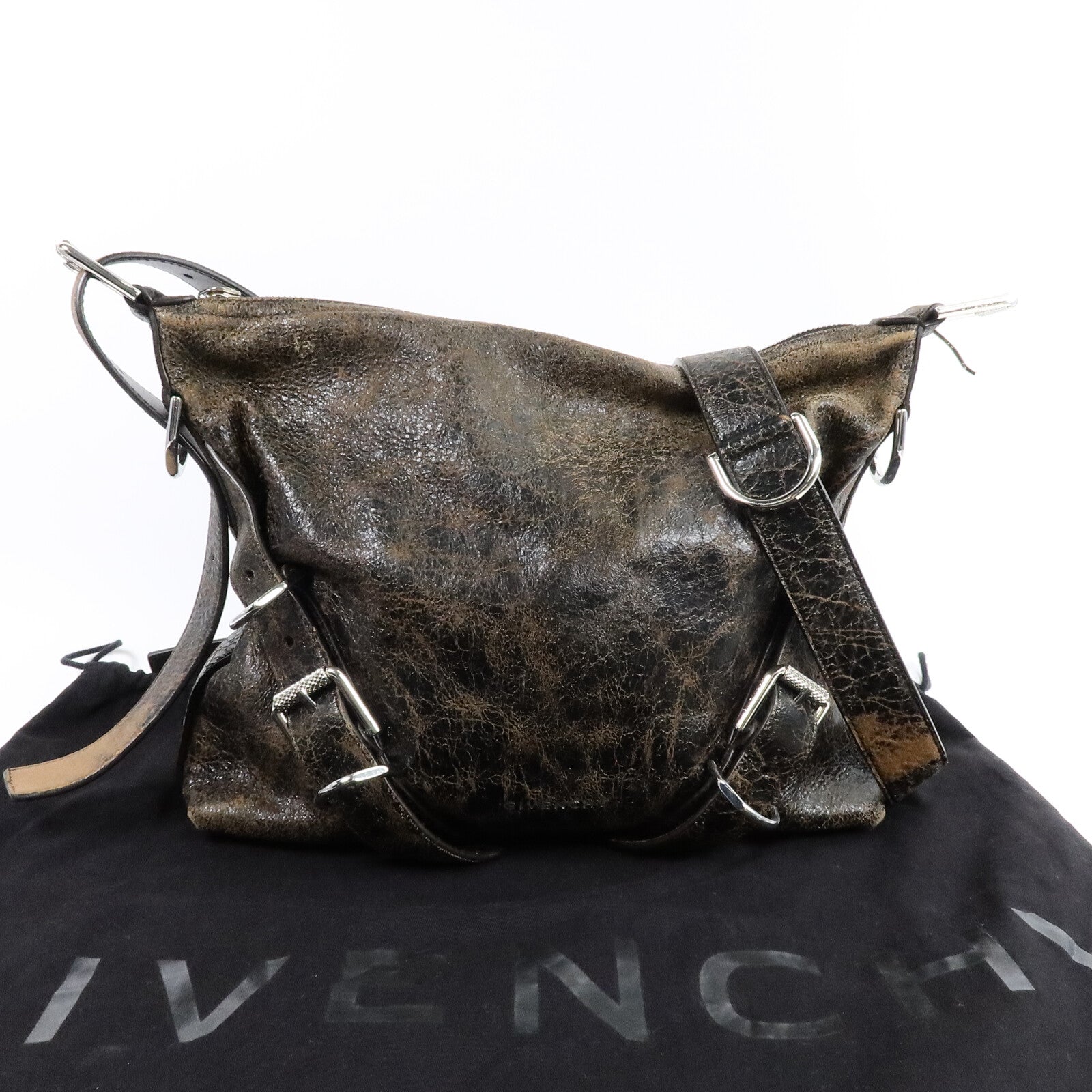 GIVENCHY 羊皮皮革Voyou Bag肩背袋