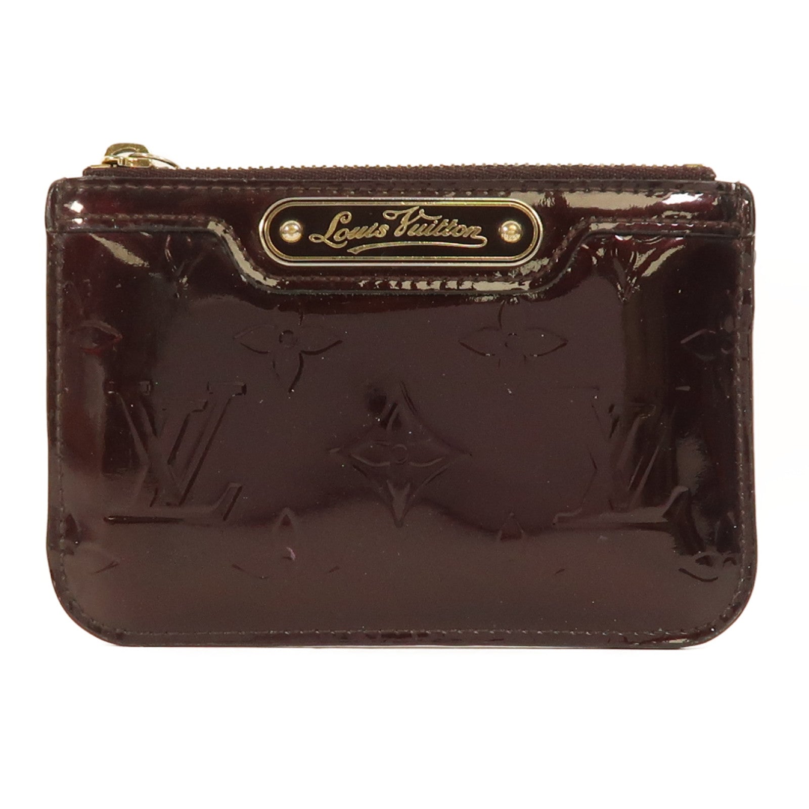 LOUIS VUITTON Monogram Vernis Coin Purse金扣零錢包