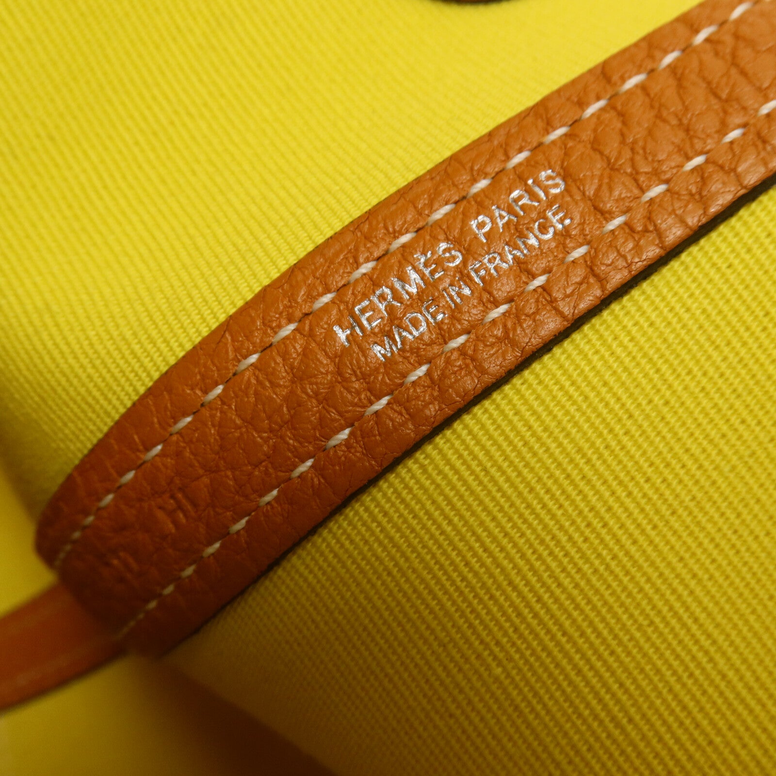 HERMES 帆布Garden Party TPM手挽袋Lime