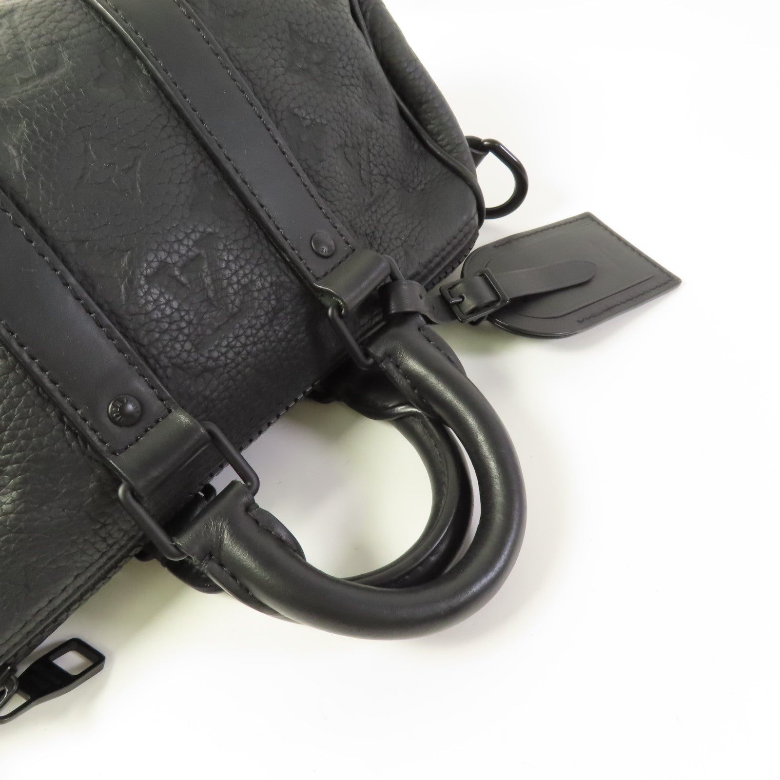 LOUIS VUITTON Taurillon Monogram Keepall Bandouliere 25手挽肩背兩用袋