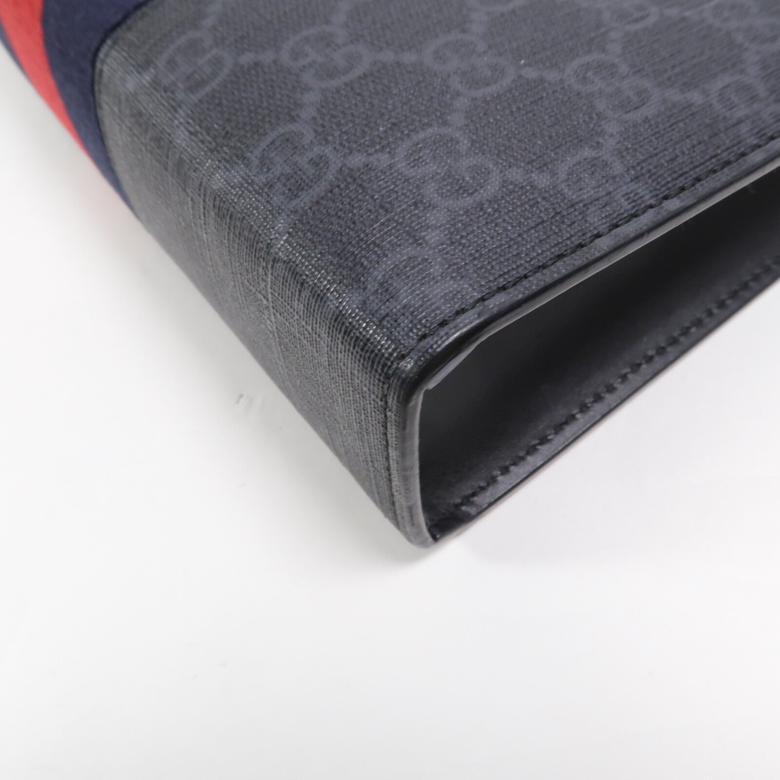 GUCCI 塗層帆布GG Web Pouch手拿包