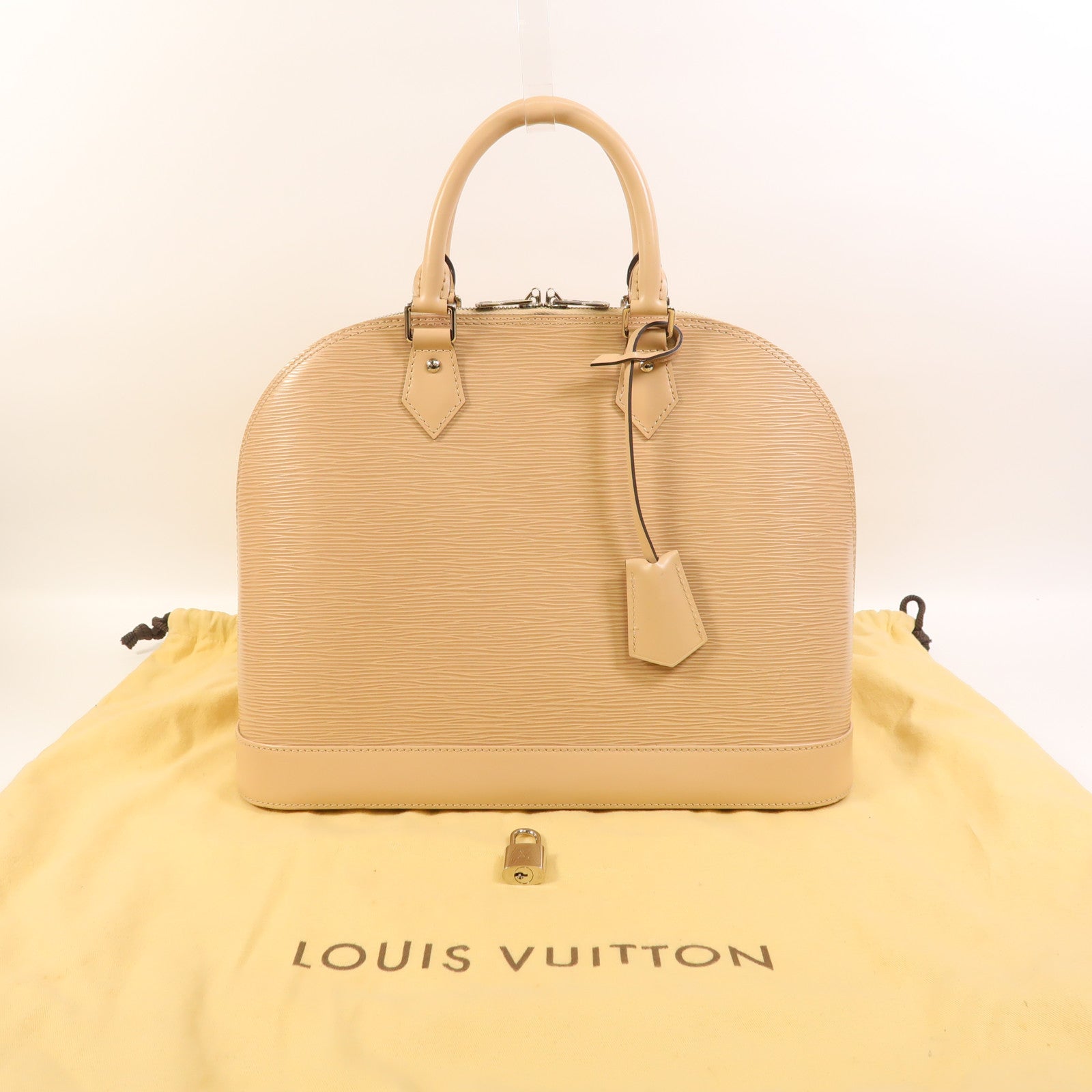 LOUIS VUITTON Epi Alma MM銀扣手挽袋