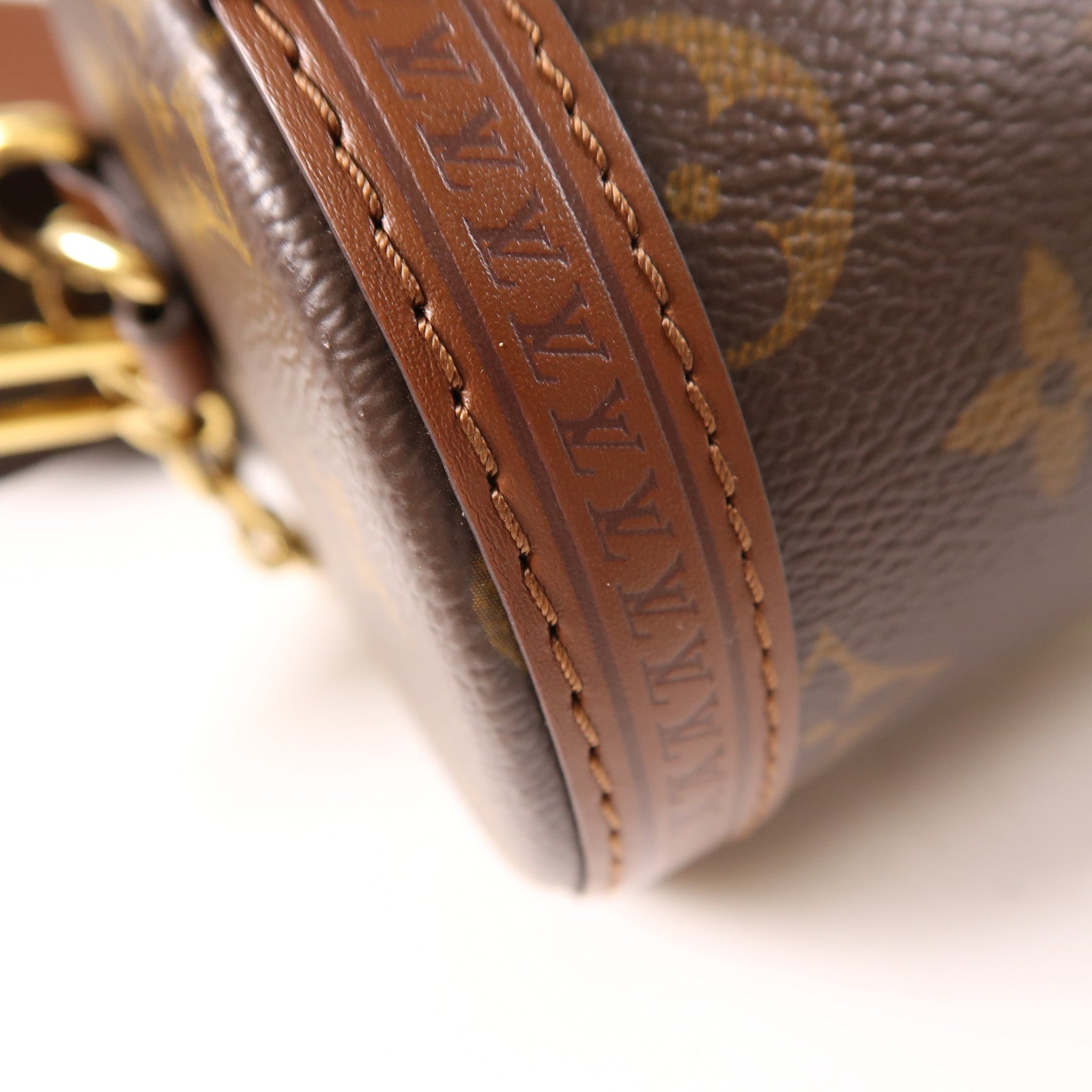 LOUIS VUITTON LV GHW Papillon Trunk Chain Shoulder Bag M57835 Monogram Brown