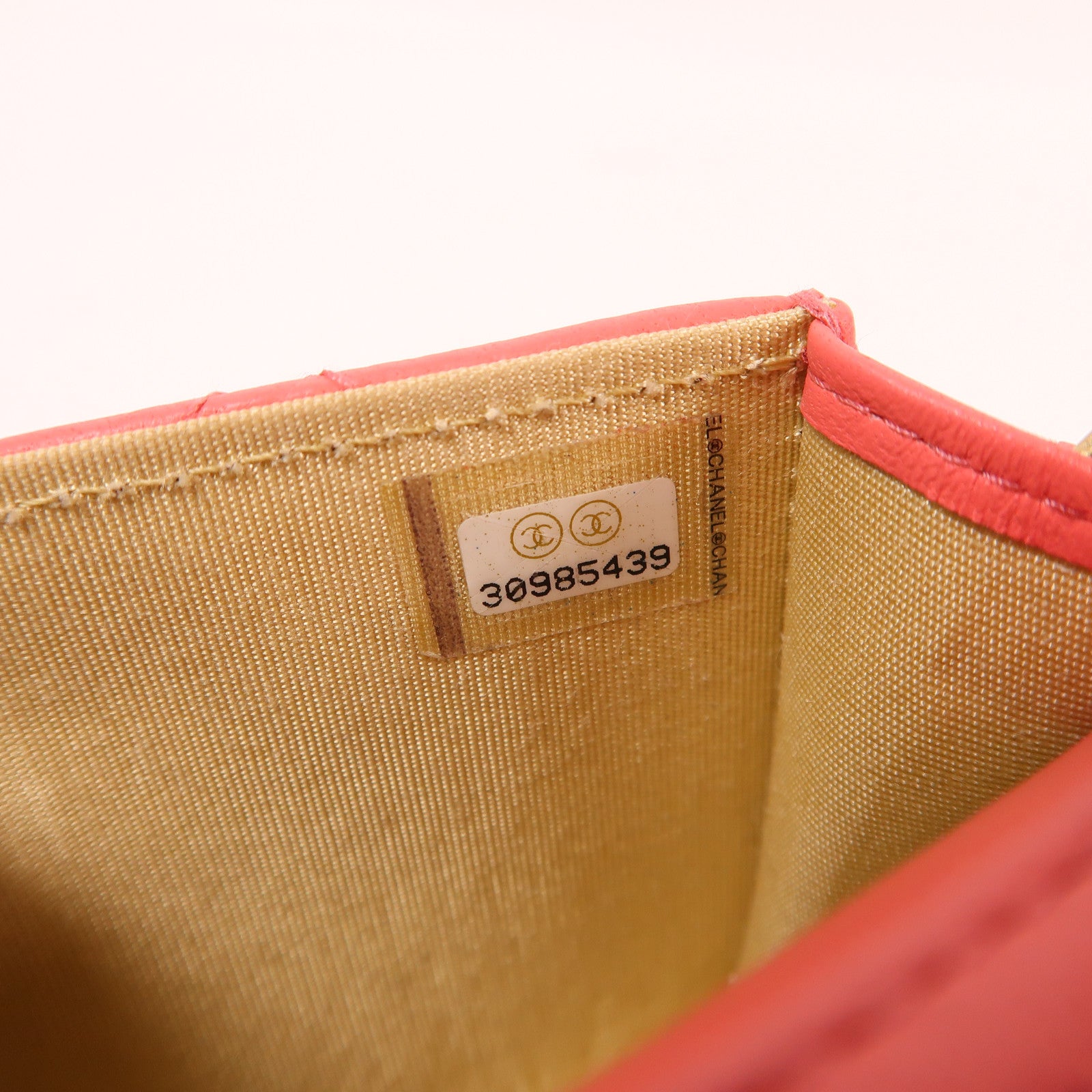 CHANEL 皮革Chain Shoulder金扣鏈帶肩背袋