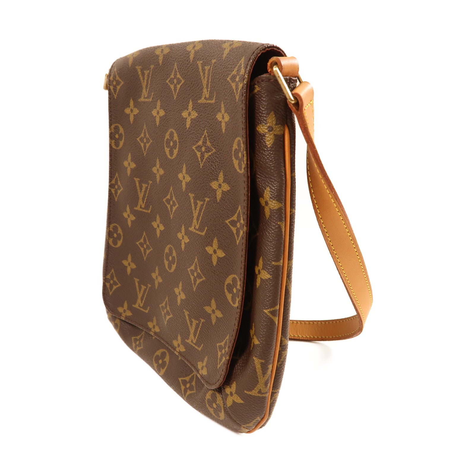 LOUIS VUITTON Monogram Musette Salsa金扣肩背袋啡色