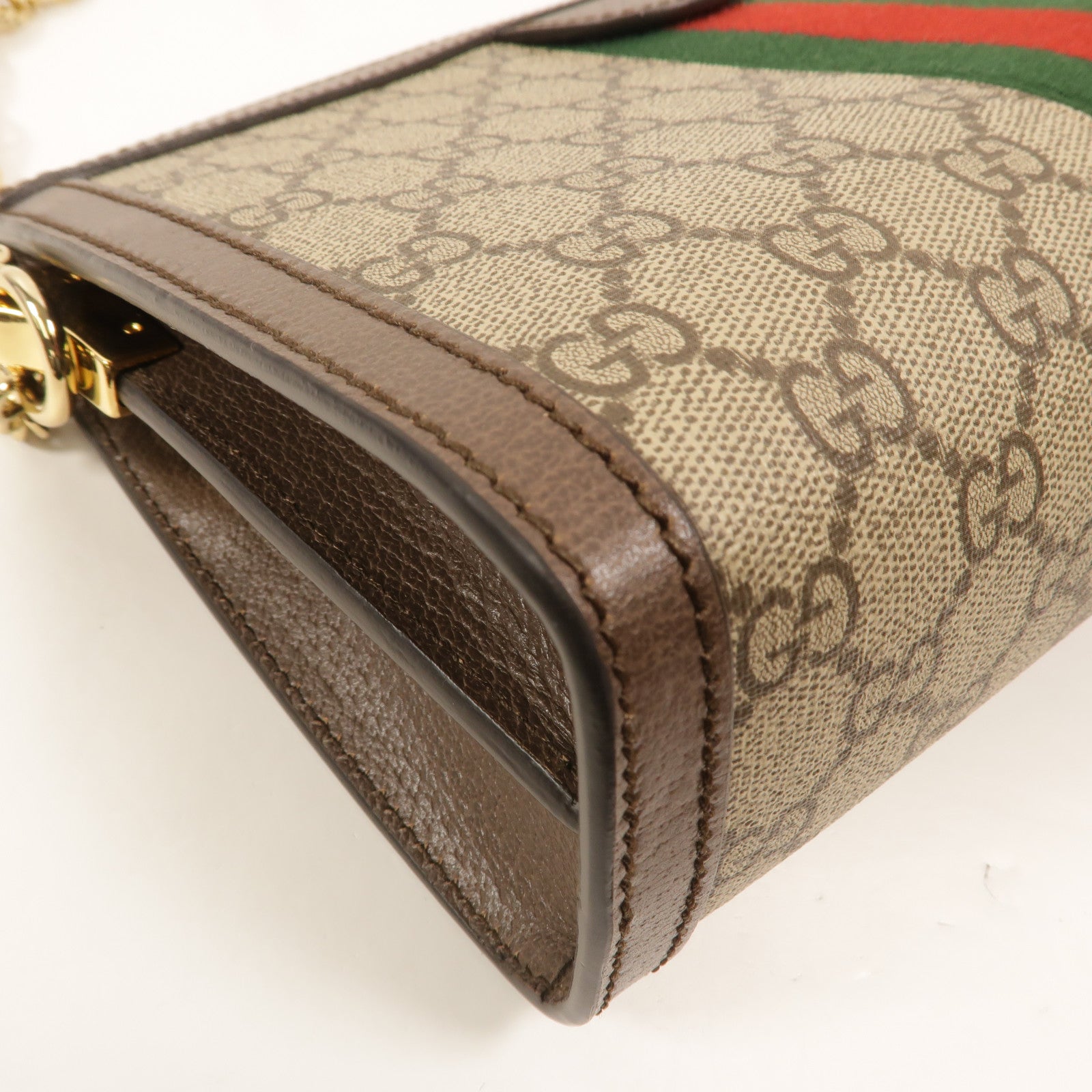 GUCCI 塗層帆布Ophidia GG Small鏈帶肩背袋