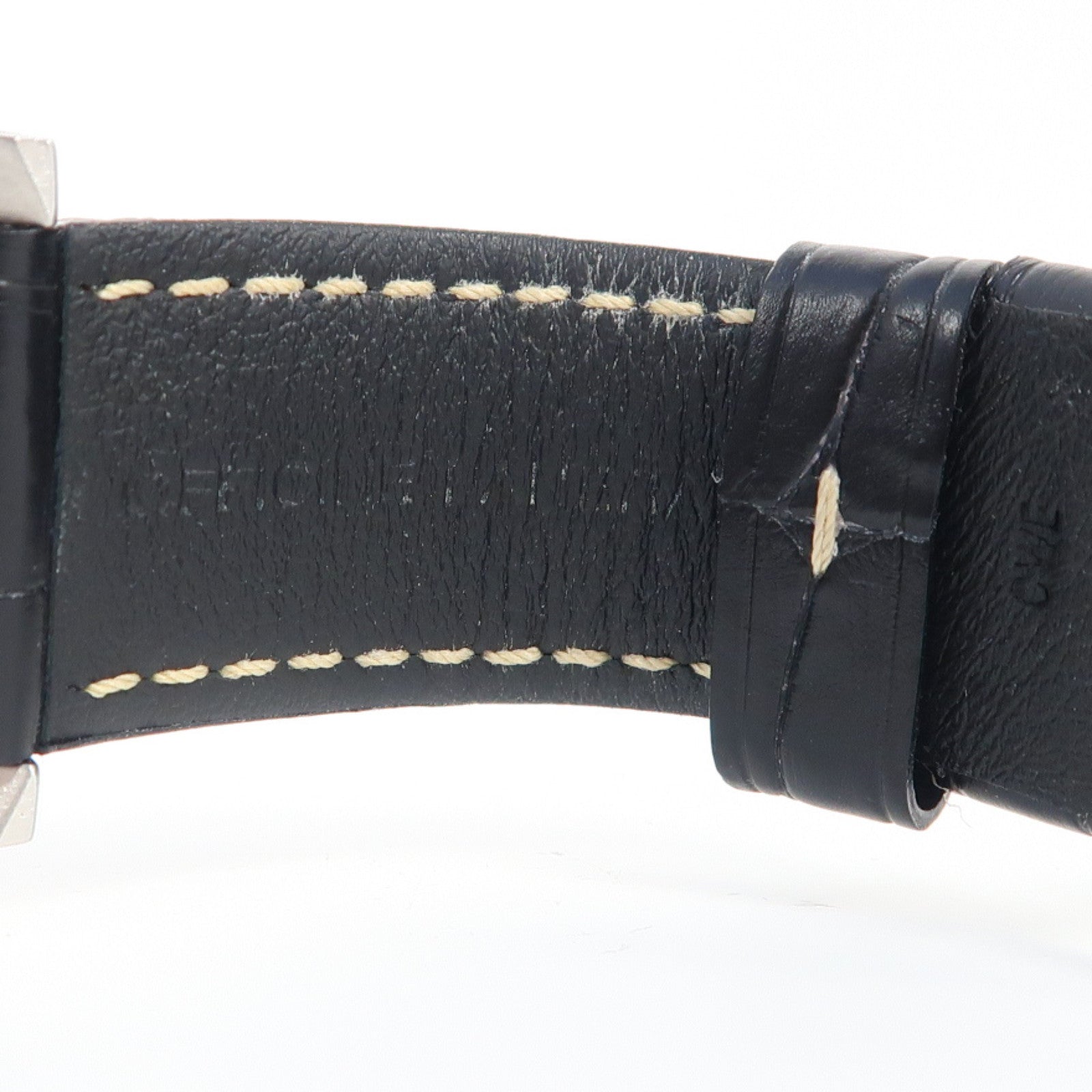 PANERAI Luminor Marina不鏽鋼/皮革帶手錶自動機芯黑色