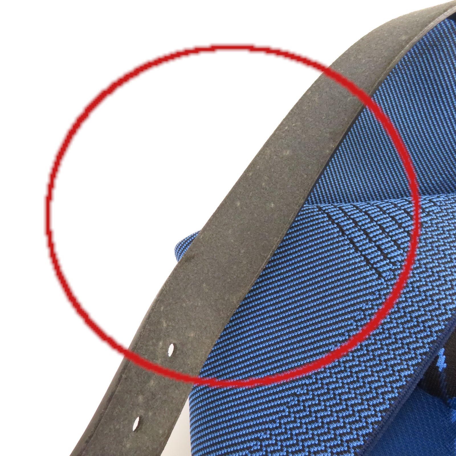 HERMES 【激減優惠】Jacquard帆布Etriviere MM Dynamo Shoulder Bag銀扣肩背袋藍色/黑色