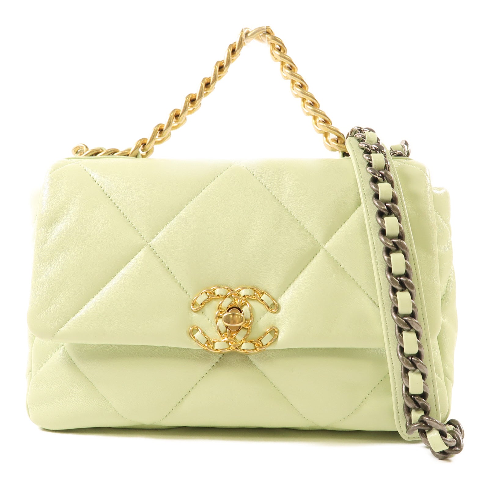 CHANEL 皮革Chanel 19 Small手挽肩背兩用袋