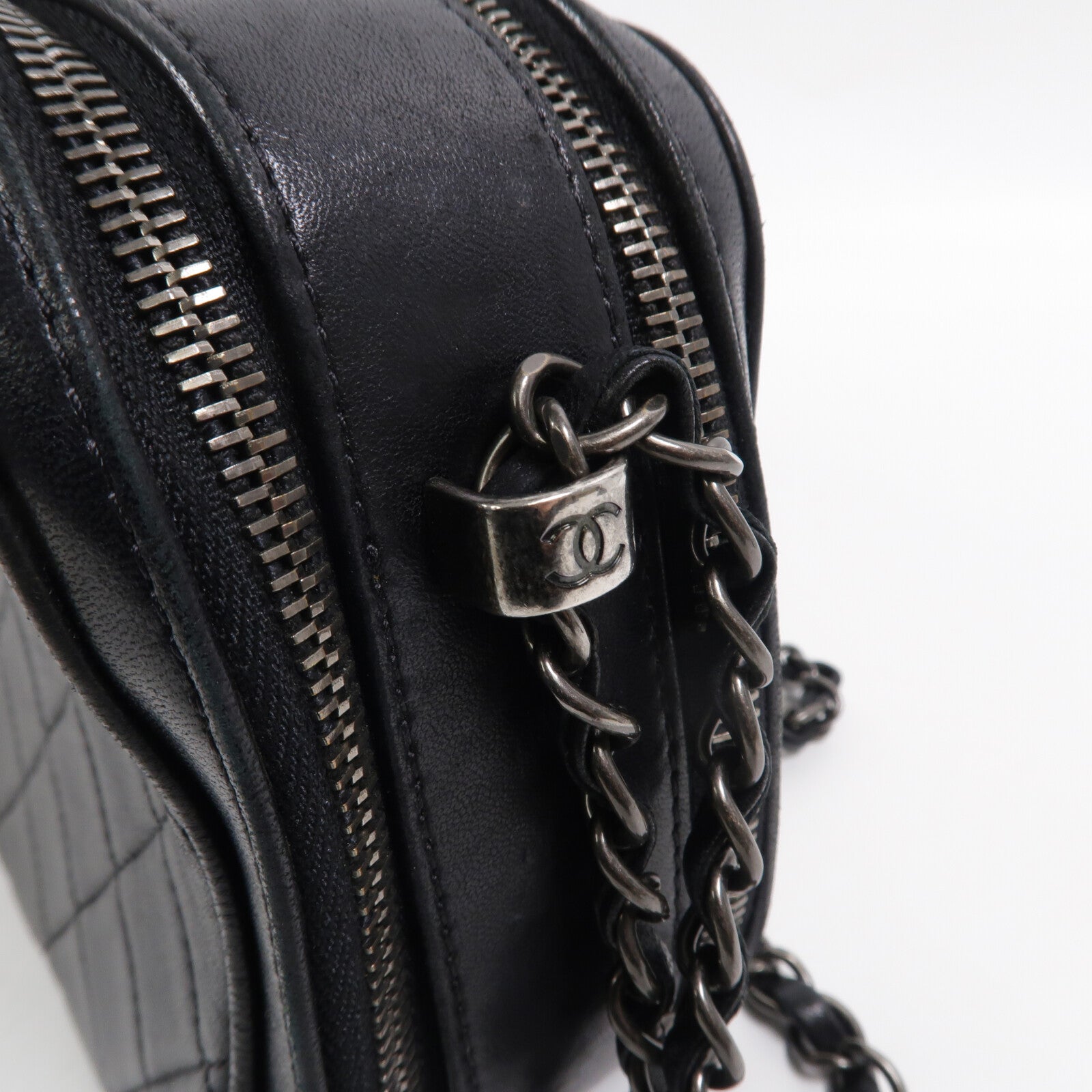 CHANEL 牛皮皮革Shoulder Bag鏈帶肩背袋