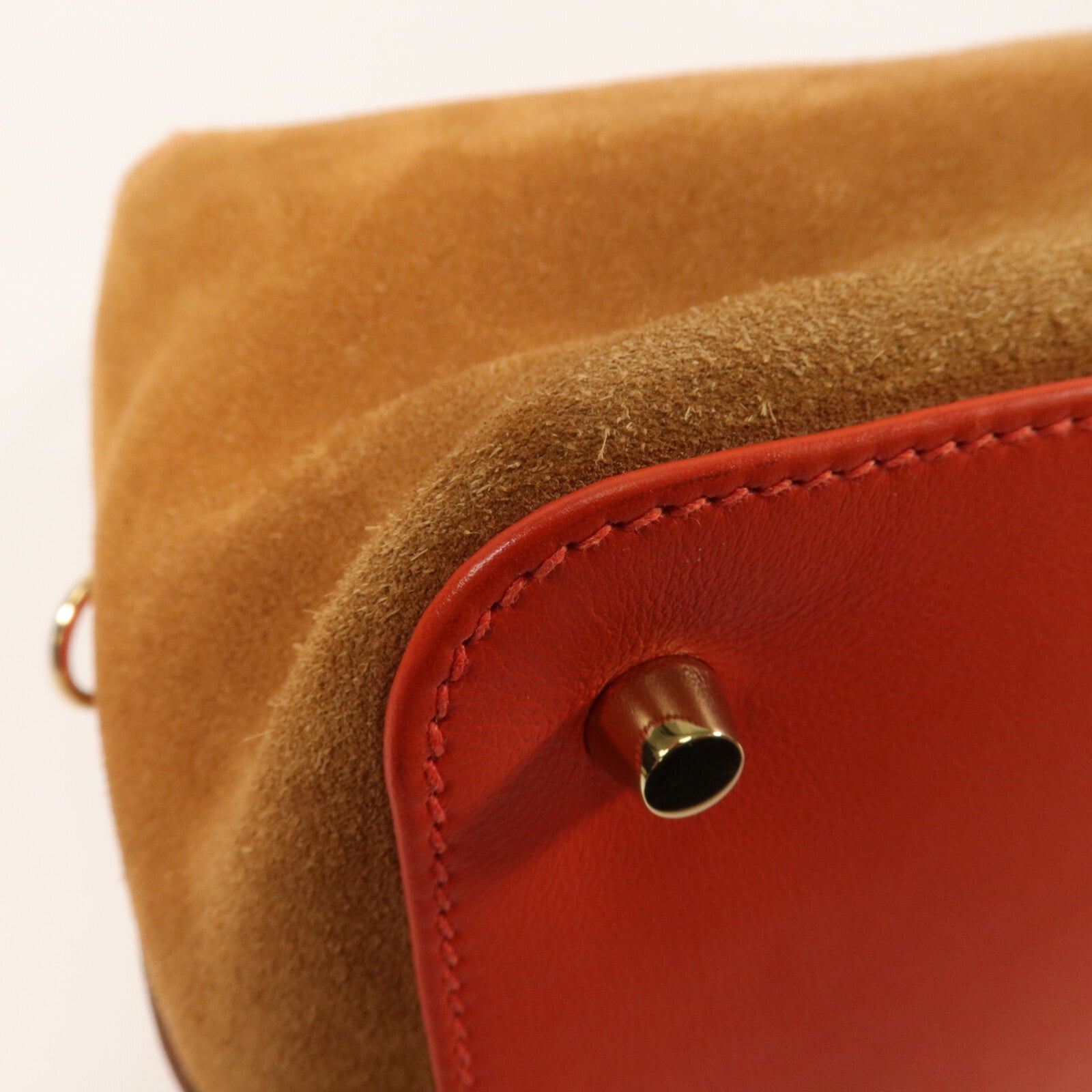 HERMES Veau Doblis/Swift皮革Tool Box 26手挽肩背兩用袋Capucine/Chamois