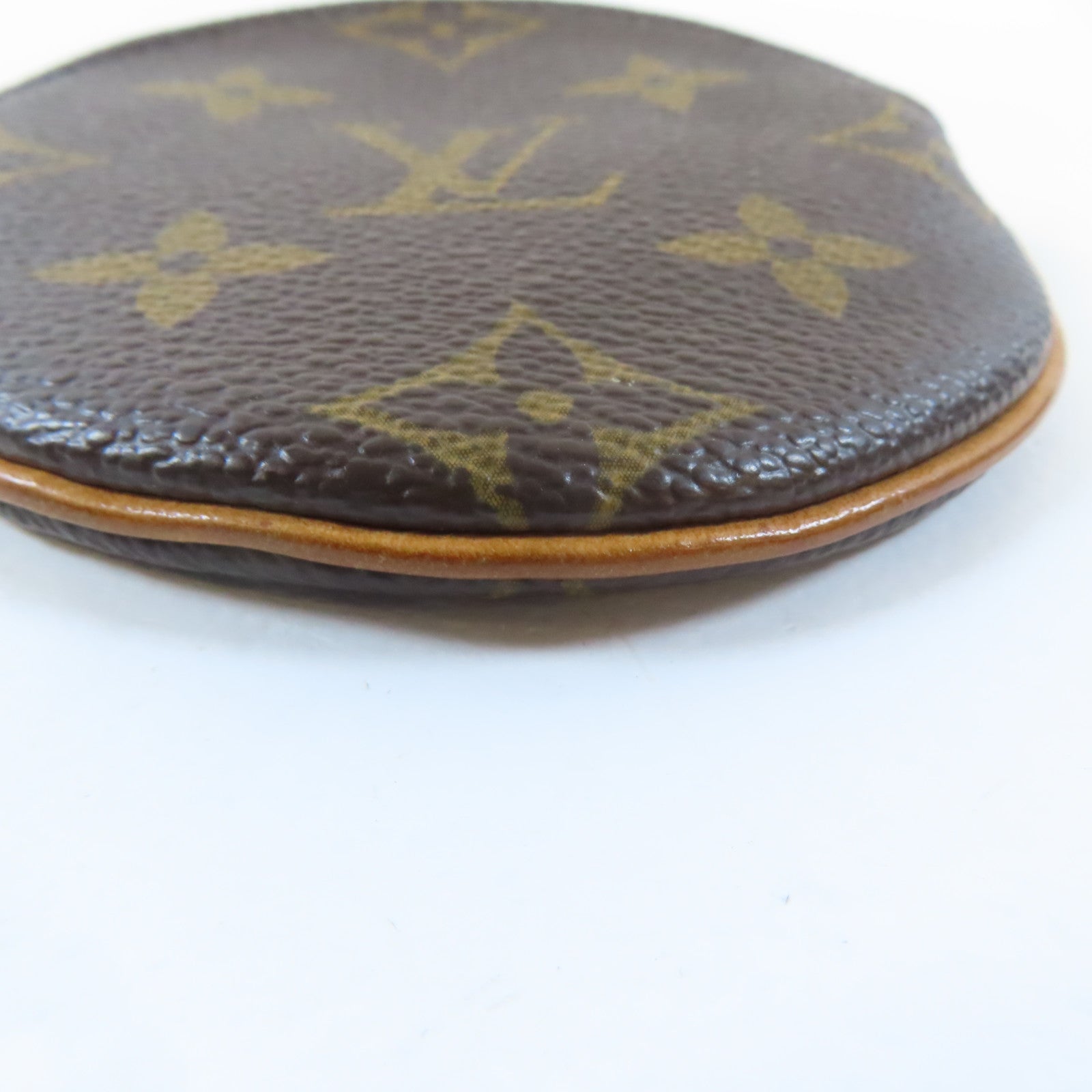 LOUIS VUITTON Monogram Coin Case金扣零錢包啡色