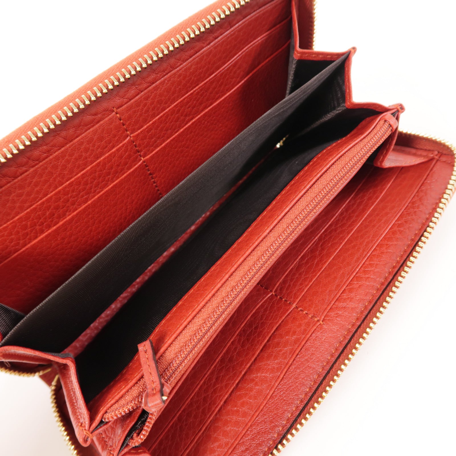 GUCCI 牛皮皮革Long Wallet金扣長錢包