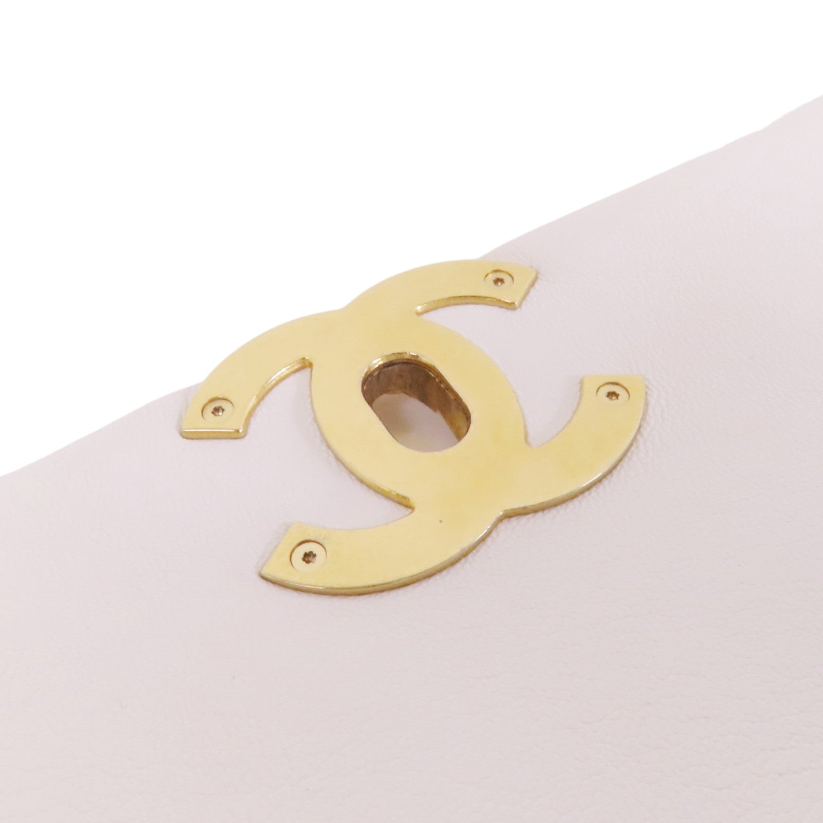 CHANEL 羊皮皮革Chanel 19金扣鏈帶手挽肩背兩用袋