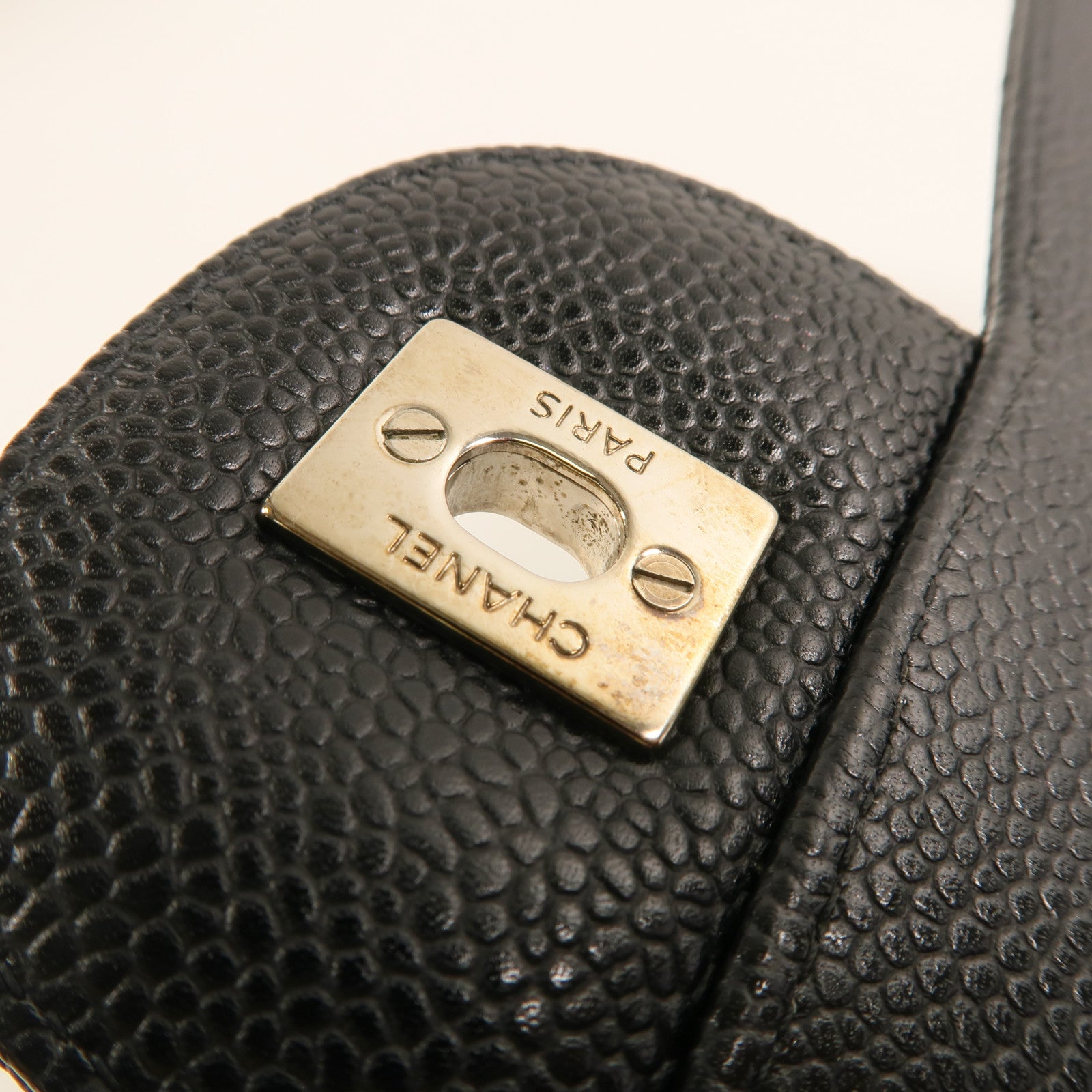 CHANEL CC SHW Large Classic Chain Shoulder Bag A58600 Calfskin Leather Black