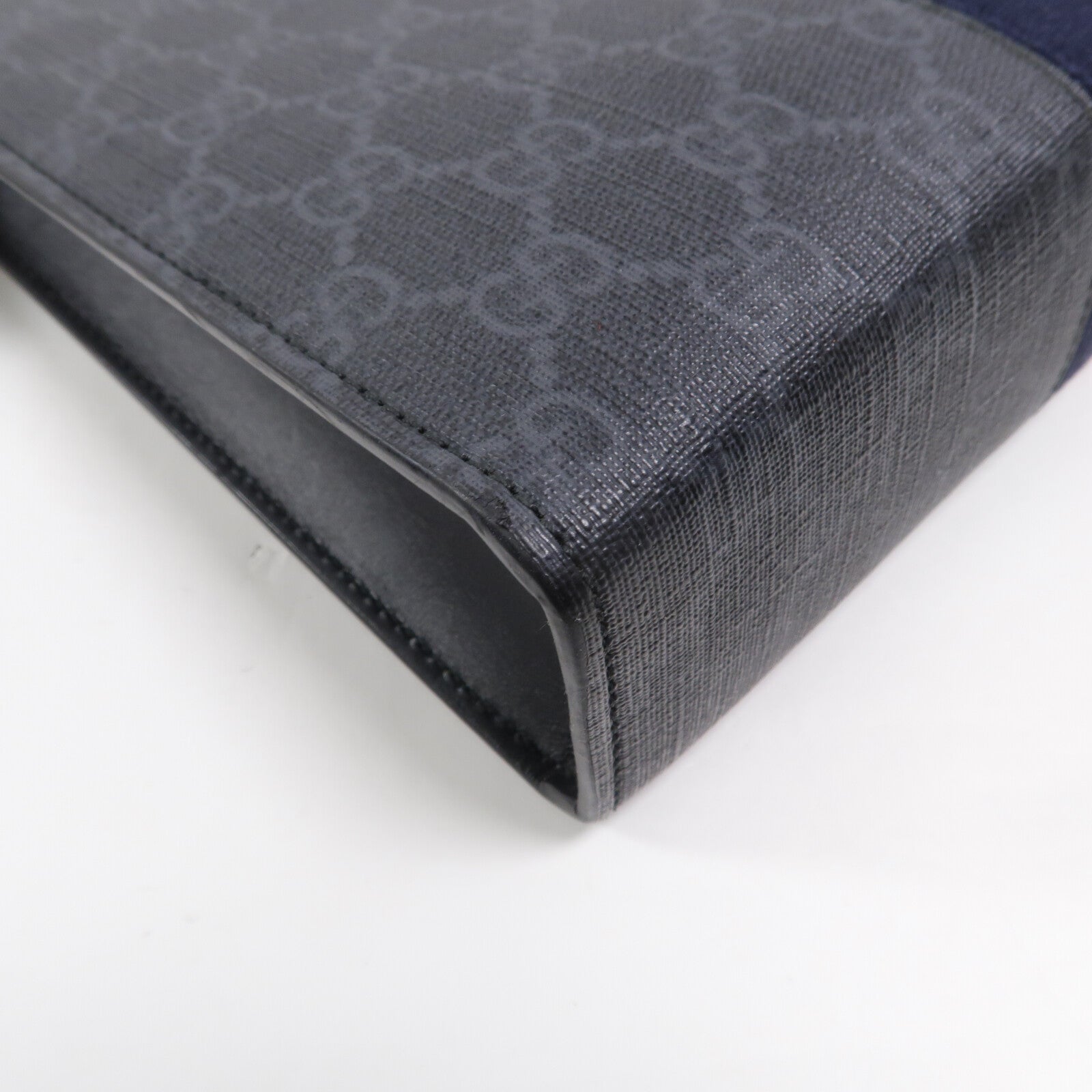 GUCCI 塗層帆布GG Web Pouch手拿包