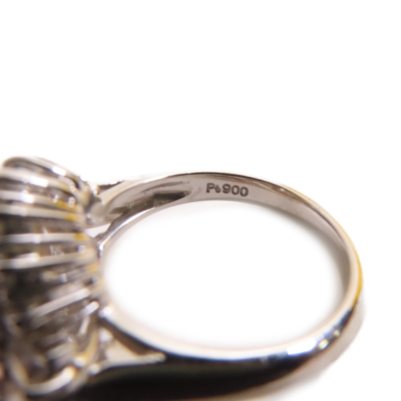 JEWELRY 18K白金/12.5mm珍珠/3.30ct鑽石Pearl Ring戒指US#5.75