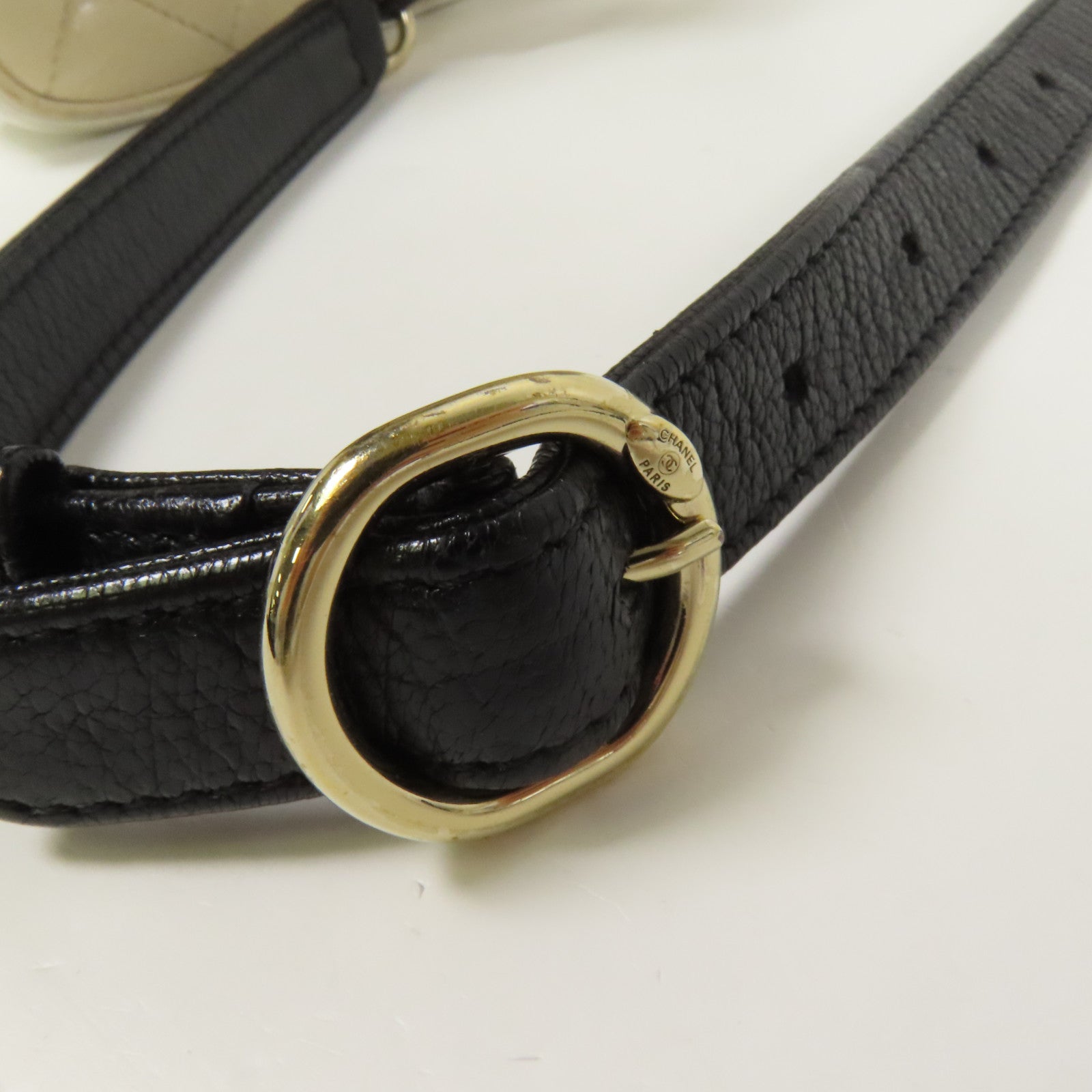 CHANEL 牛皮皮革Waist Bag金扣腰包