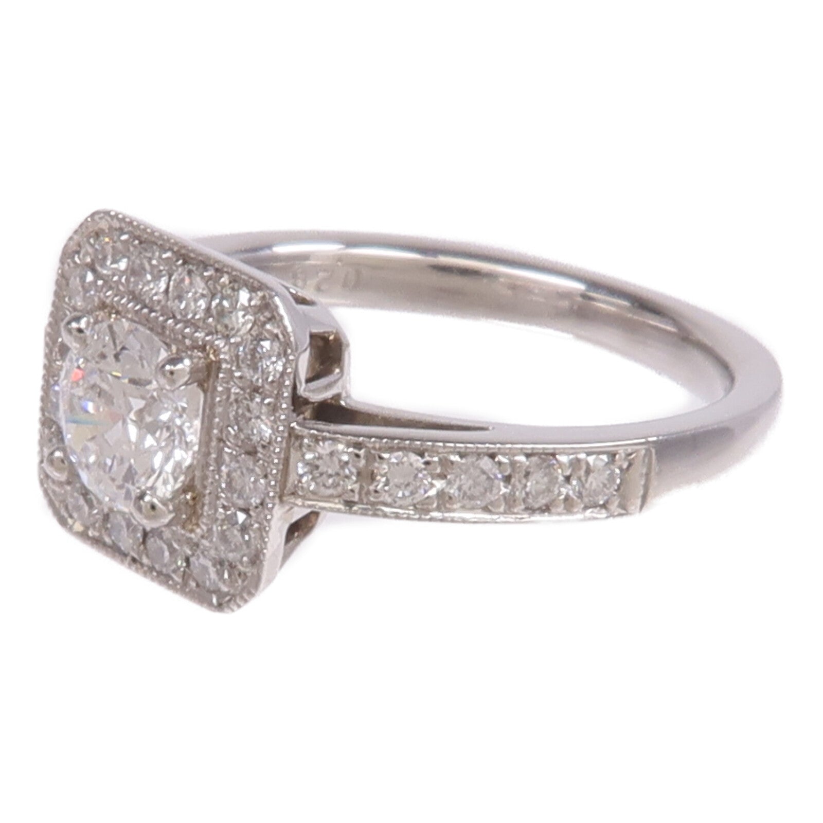 JEWELRY 【激減優惠】18K白金Diamond Ring鑽石戒指US#4.25