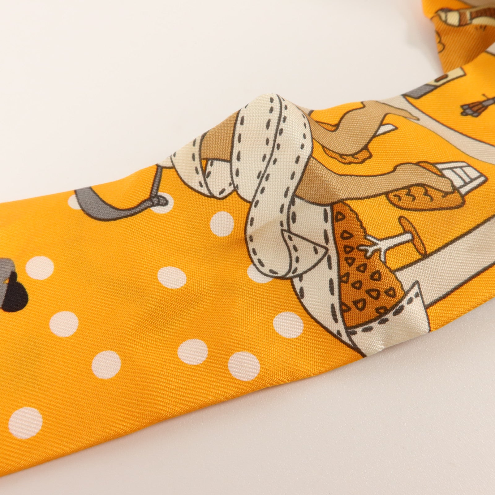 HERMES 絲質Twilly絲巾